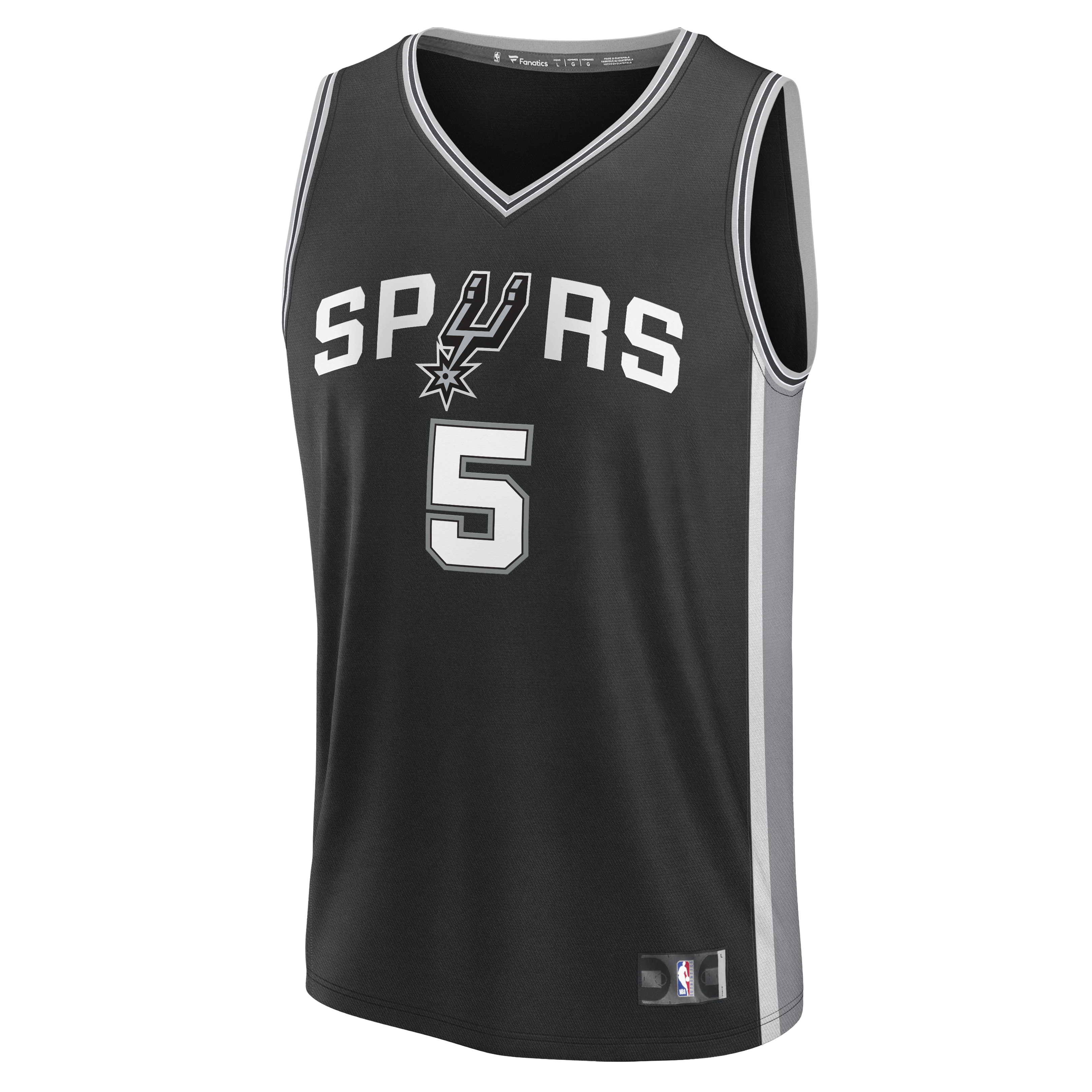 Stephon Castle San Antonio Spurs Fanatics Youth Fast Break Jersey - Icon Edition - Black