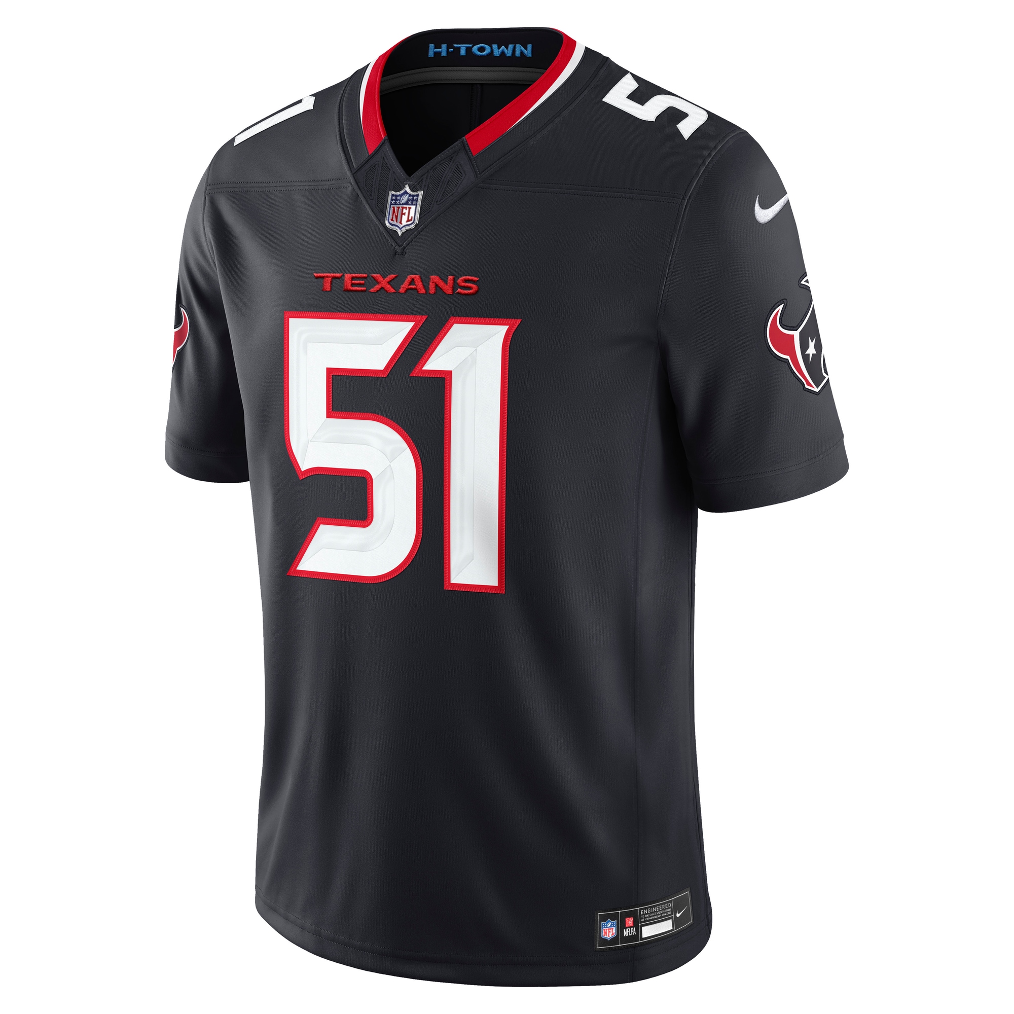 Will Anderson Jr. Houston Texans Nike Vapor F.U.S.E. Stitched Limited Jersey - Navy