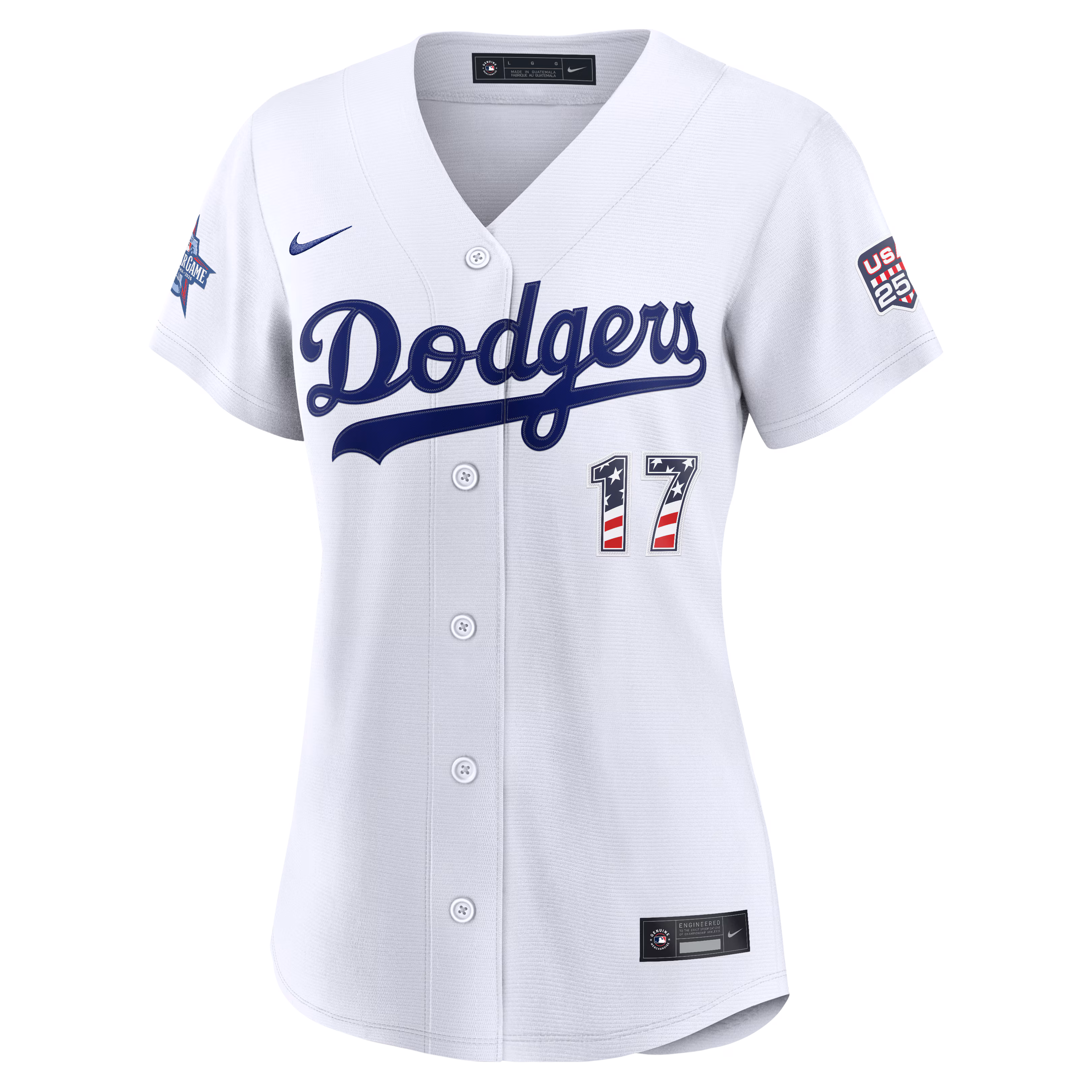 2026 All-Star Edition Stars & Stripes Women's Los Angeles Dodgers Shohei Ohtani Nike White Stadium Jersey