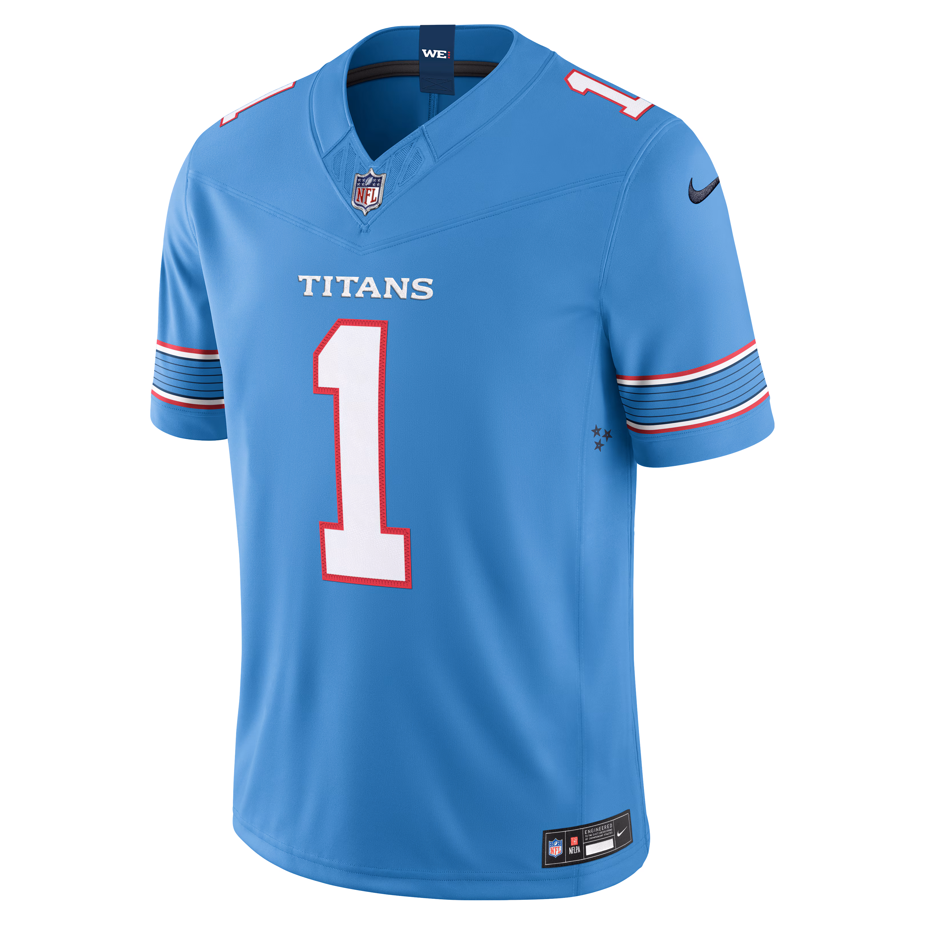 Cameron Ward Tennessee Titans Nike Vapor F.U.S.E. Stitched Limited Jersey - Light Blue