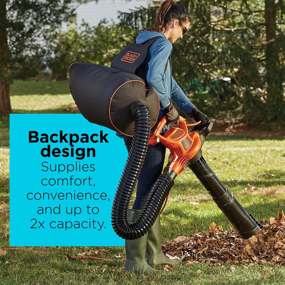 BLACK+DECKER BEBL7000 Leaf Blower, Vacuum & Mulcher 3-in-1