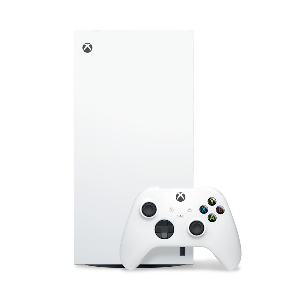 Microsoft EP2-00692 Xbox Series X 1TB All-Digital Console (Disc-Free Gaming) - Robot White with Dual Controller (Robot White & Carbon Black) Bundle with 3 YR CPS Enhanced Protection Pack