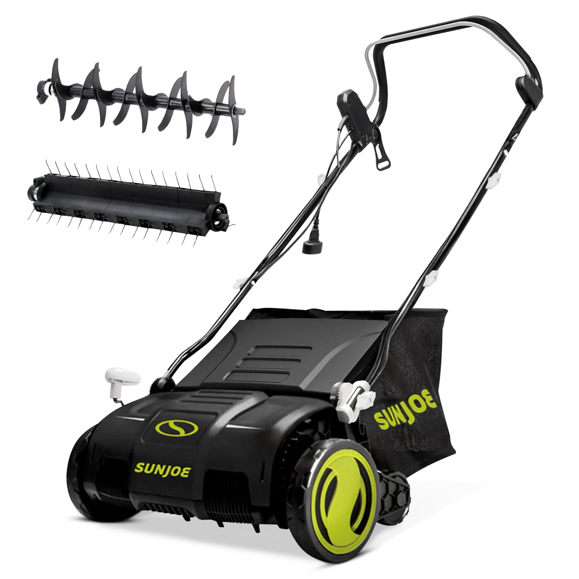 SUN JOE 15-Inch Electric Lawn Dethatcher with Scarifier Blade