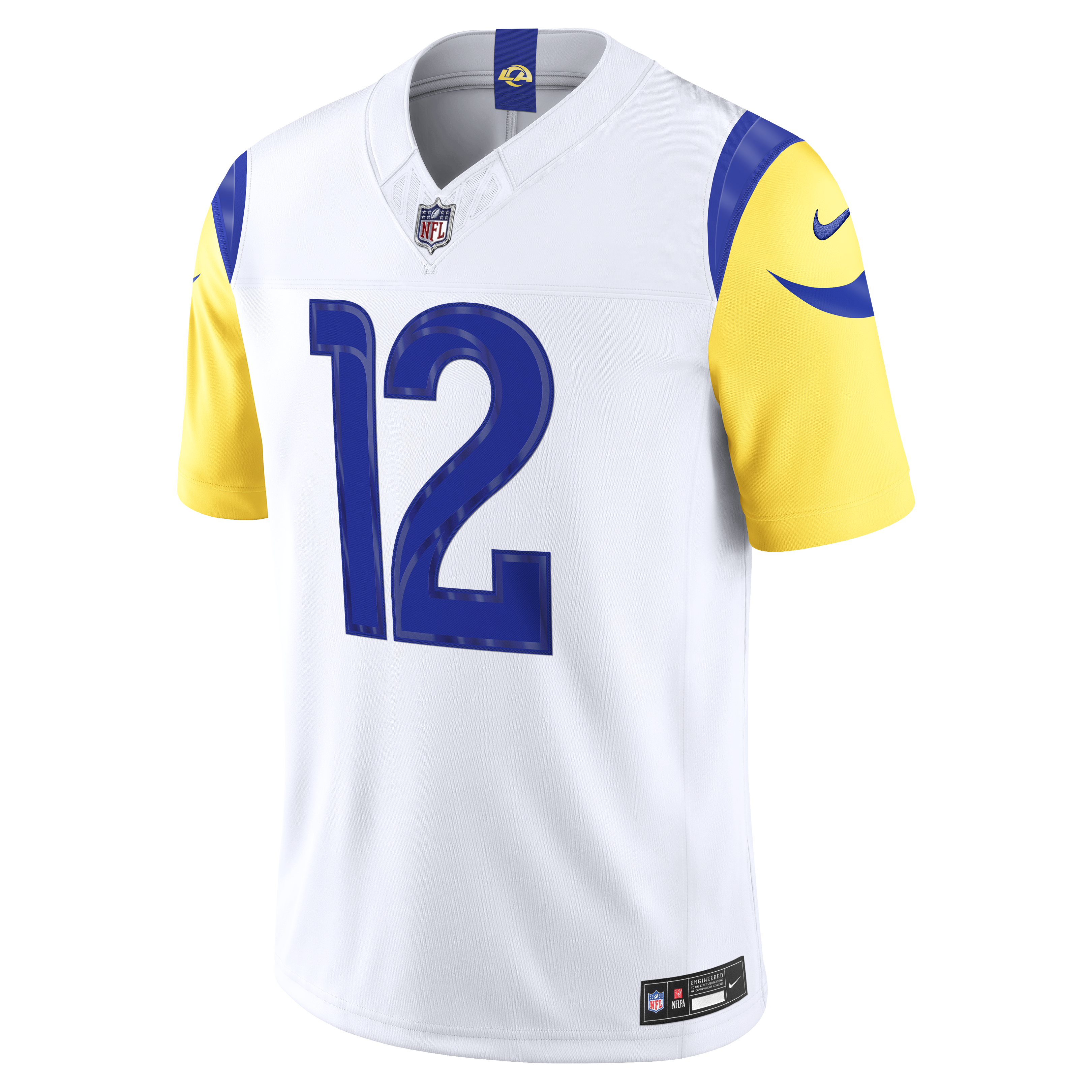Puka Nacua Los Angeles Rams Nike Vapor F.U.S.E. Stitched Limited Jersey - White