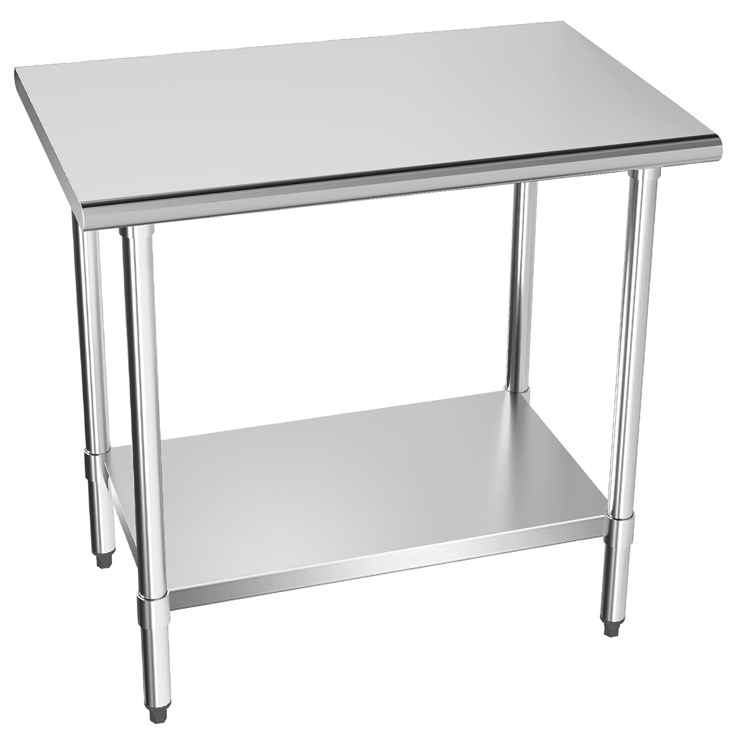 NSF Certified Stainless Steel Table with Adjustable Undershelf, 24