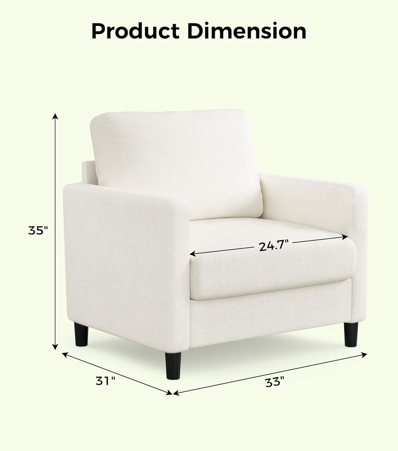 Welzona Sofa Accent Chair, 33