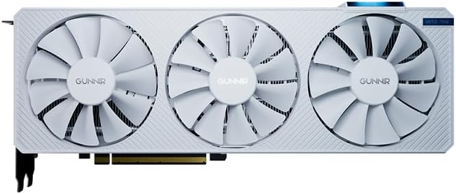 WEELIAO GUNNIR Intel Arc A770 Photon 16G OC White Graphics Card, 2400 Mhz Video Card,16GB 256-bit GDDR6,PCIE 4.0,1 HDMI,3 DP,3 Fans, TBP 285