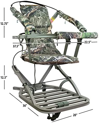 Summit Viper SD Climbing Treestand – Lightweight Aluminum, Foam Padded Seat, 300 lbs Capacity, Includes Safety Harness