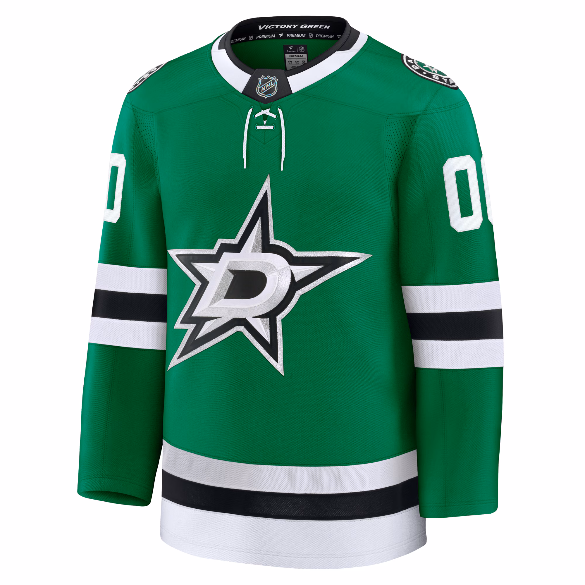 Dallas Stars Fanatics Home Premium Custom Jersey - Kelly Green