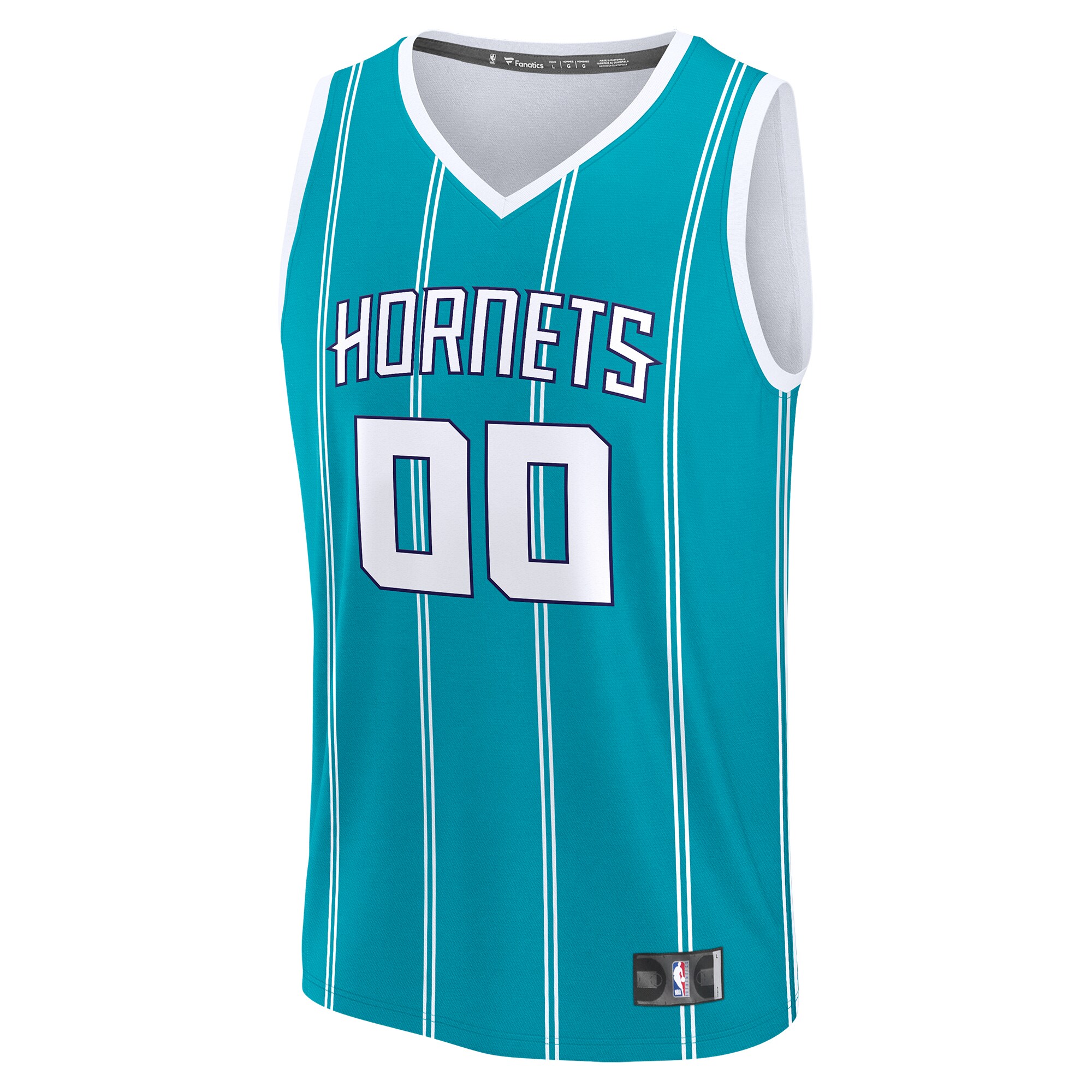 Charlotte Hornets Fanatics Fast Break Custom Jersey - Icon Edition - Teal