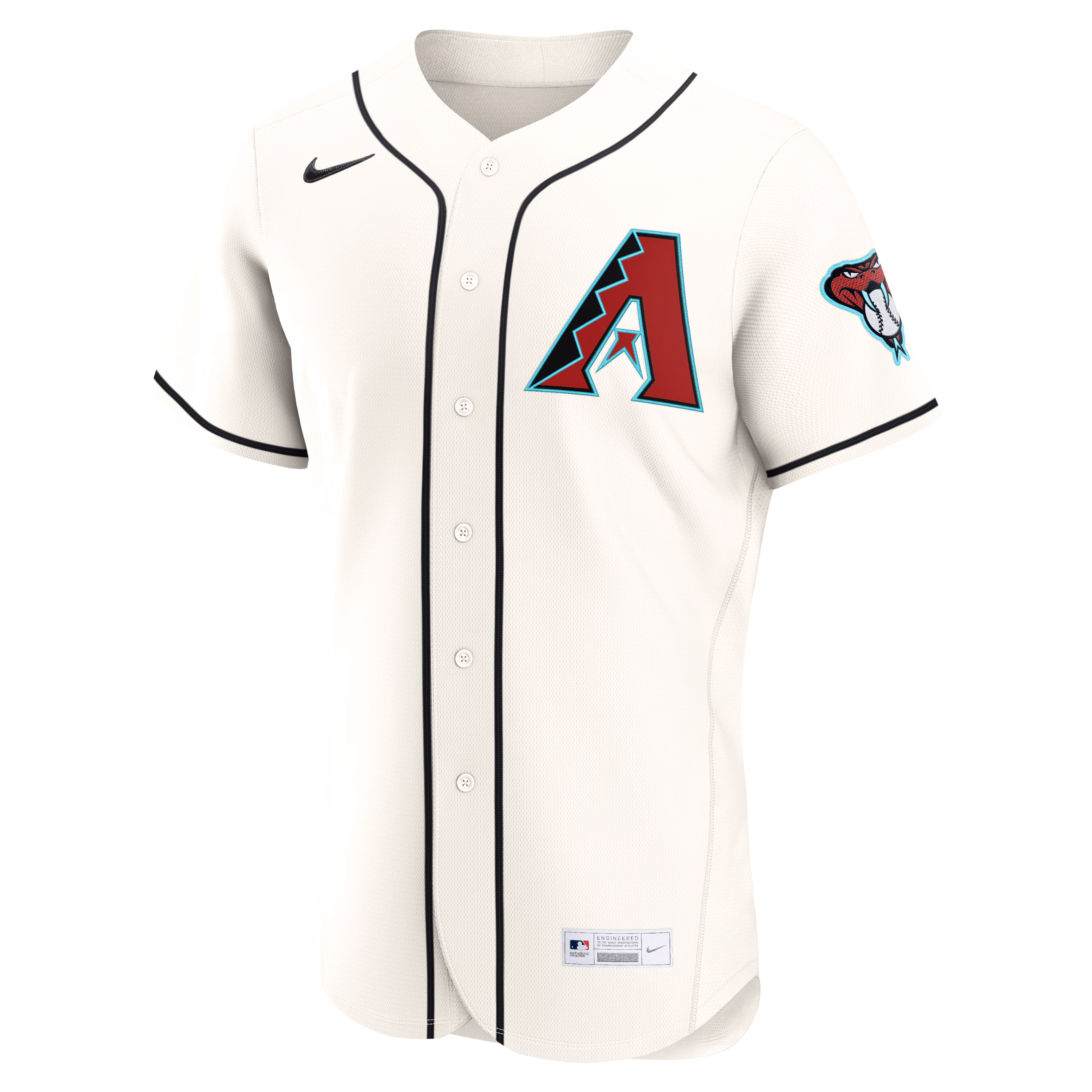 Arizona Diamondbacks Nike Home Authentic Custom Jersey - Cream