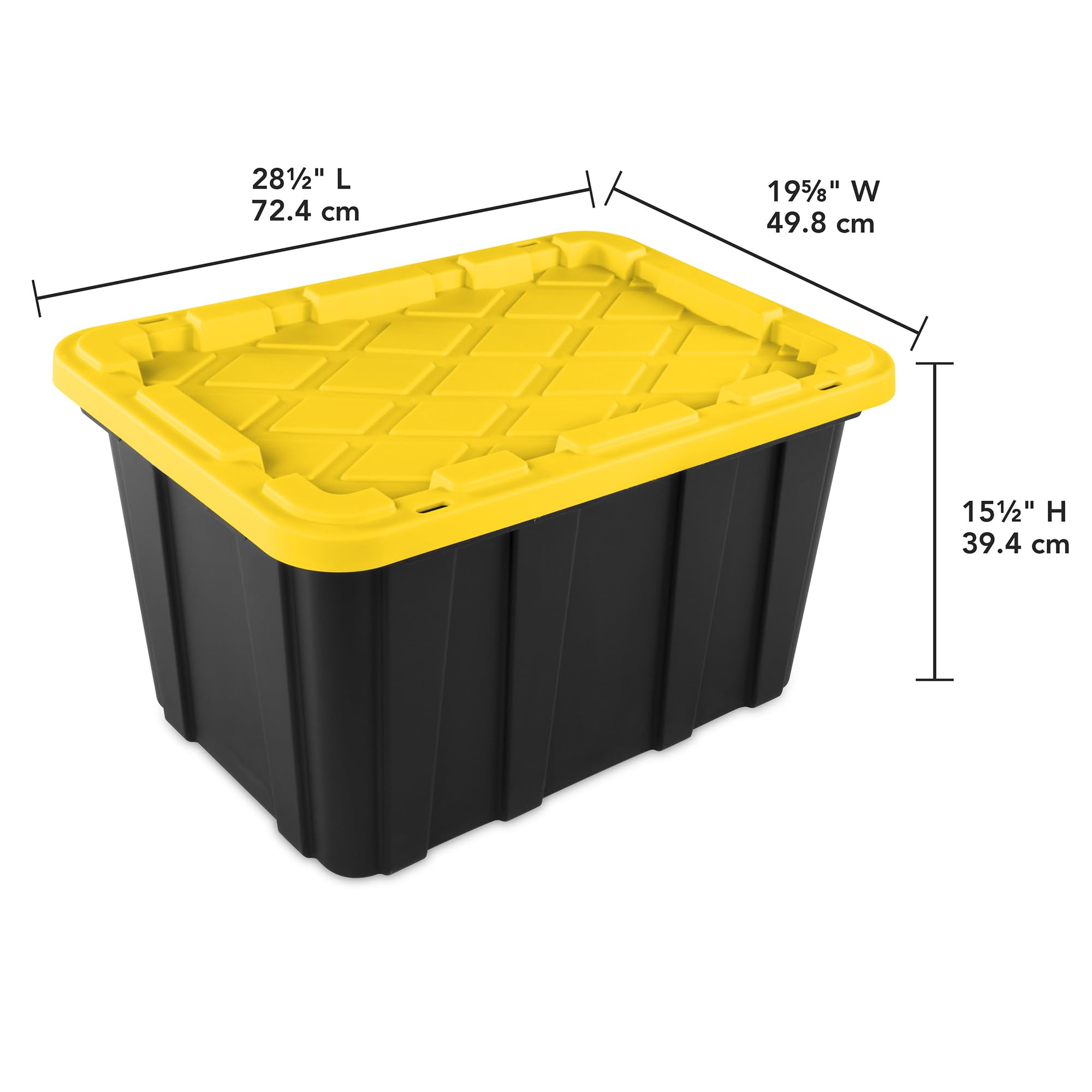 STERILITE 12-Pack Heavy-Duty Plastic Storage Bins with Lids