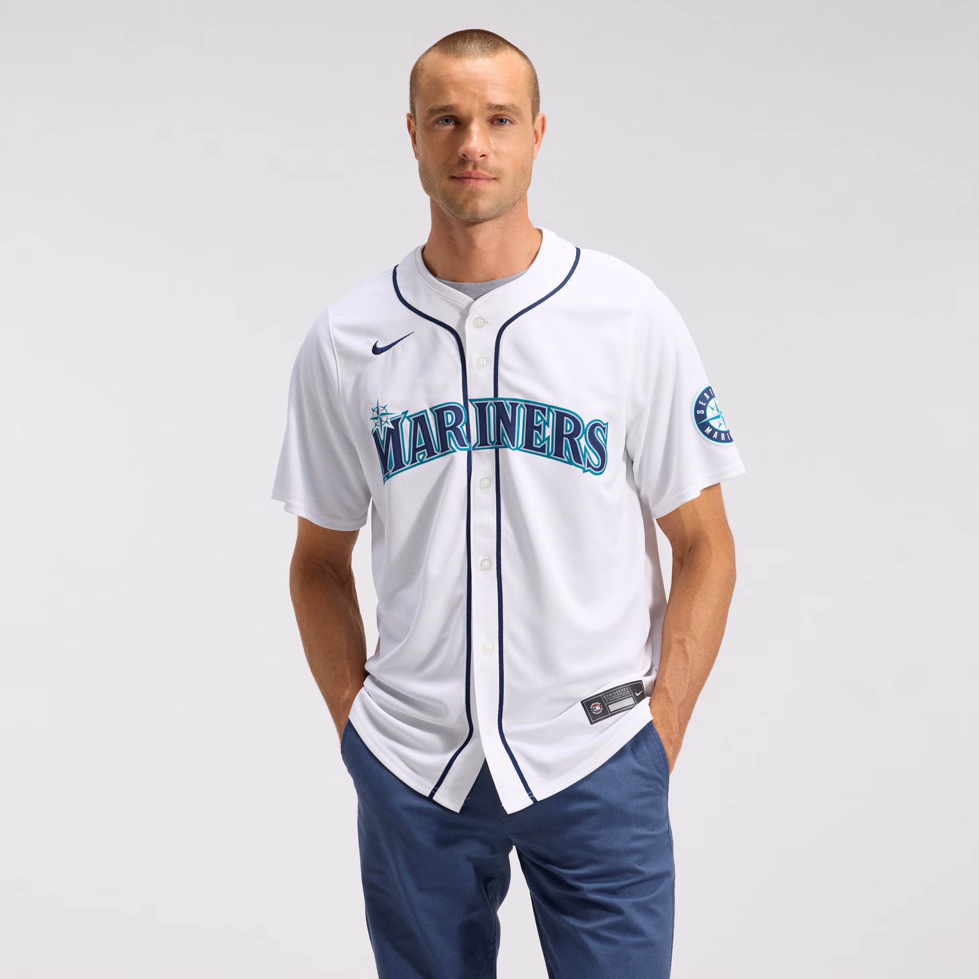 Cal Raleigh Seattle Mariners Nike Home Limited Player Jersey - White