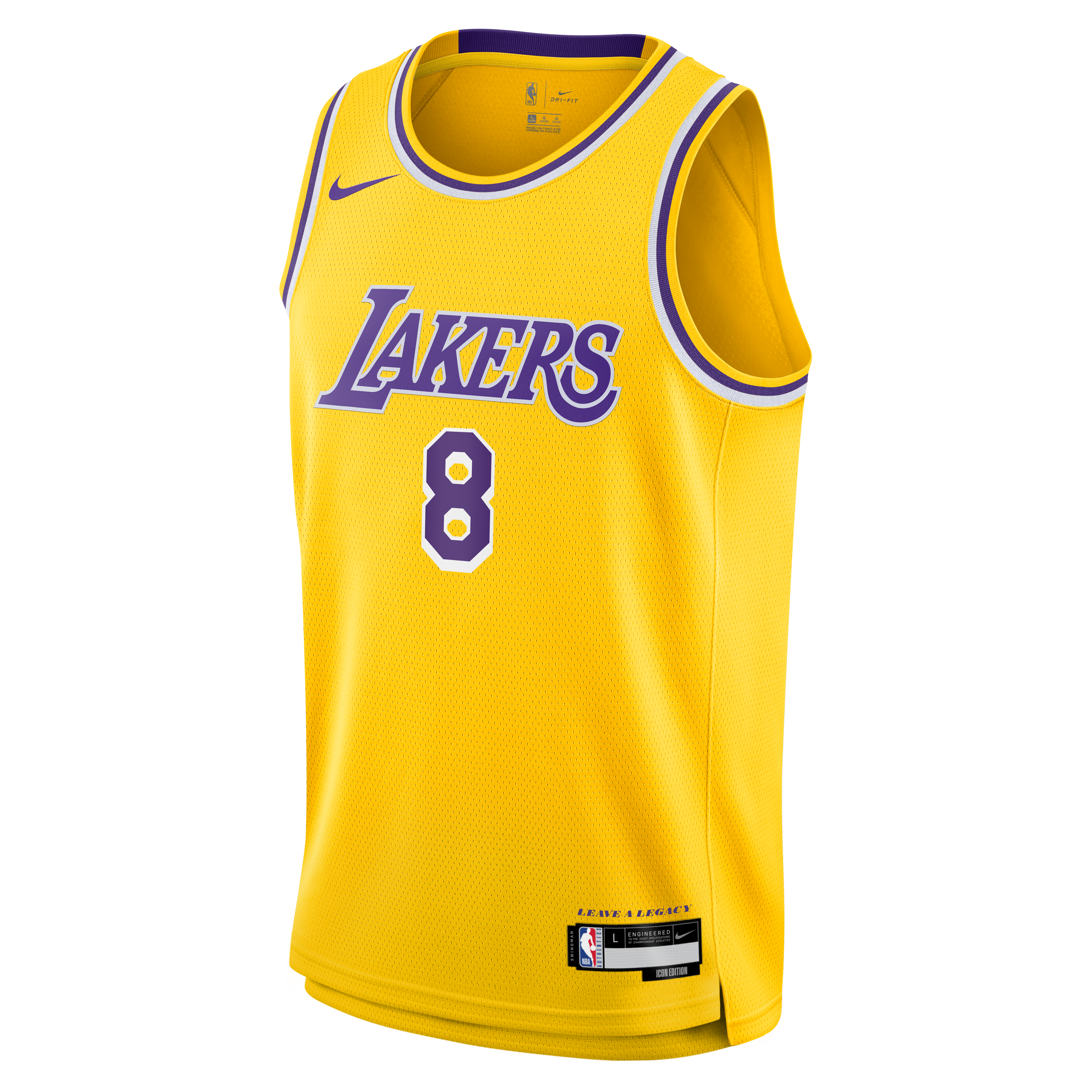 Kobe Bryant Los Angeles Lakers Nike Youth 'Leave A Legacy' Swingman Jersey - Icon Edition - Gold