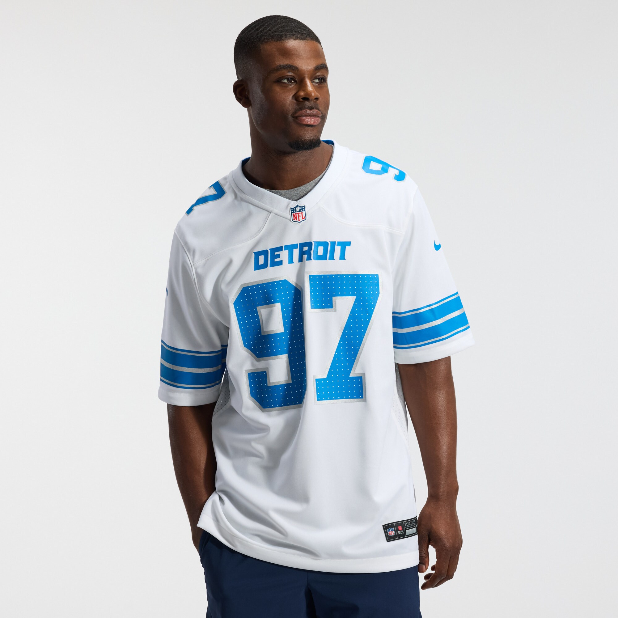 Aidan Hutchinson Detroit Lions Nike Game Jersey - White