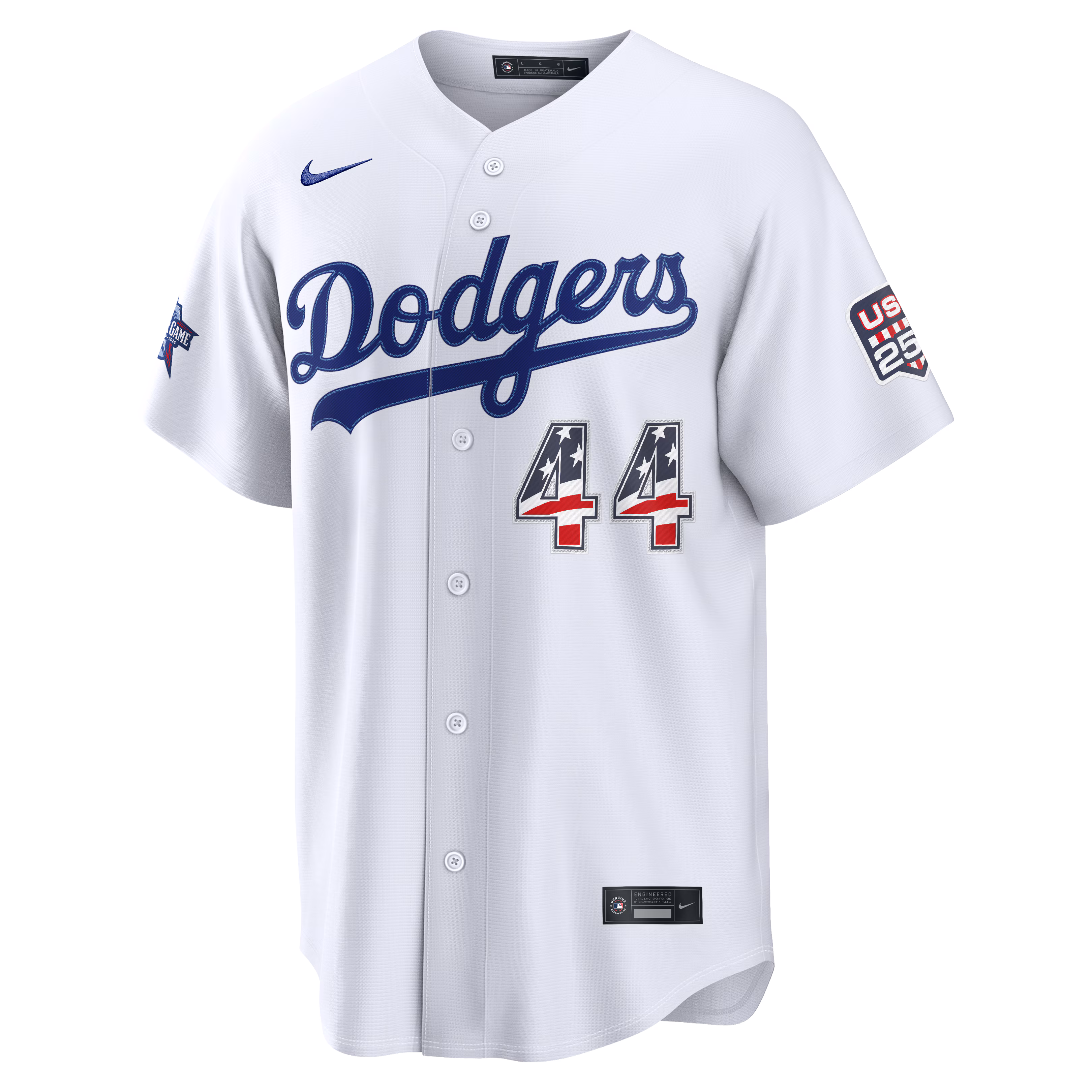 2026 All-Star Edition Stars & Stripes Los Angeles Dodgers Andy Pages Nike White Stadium Jersey