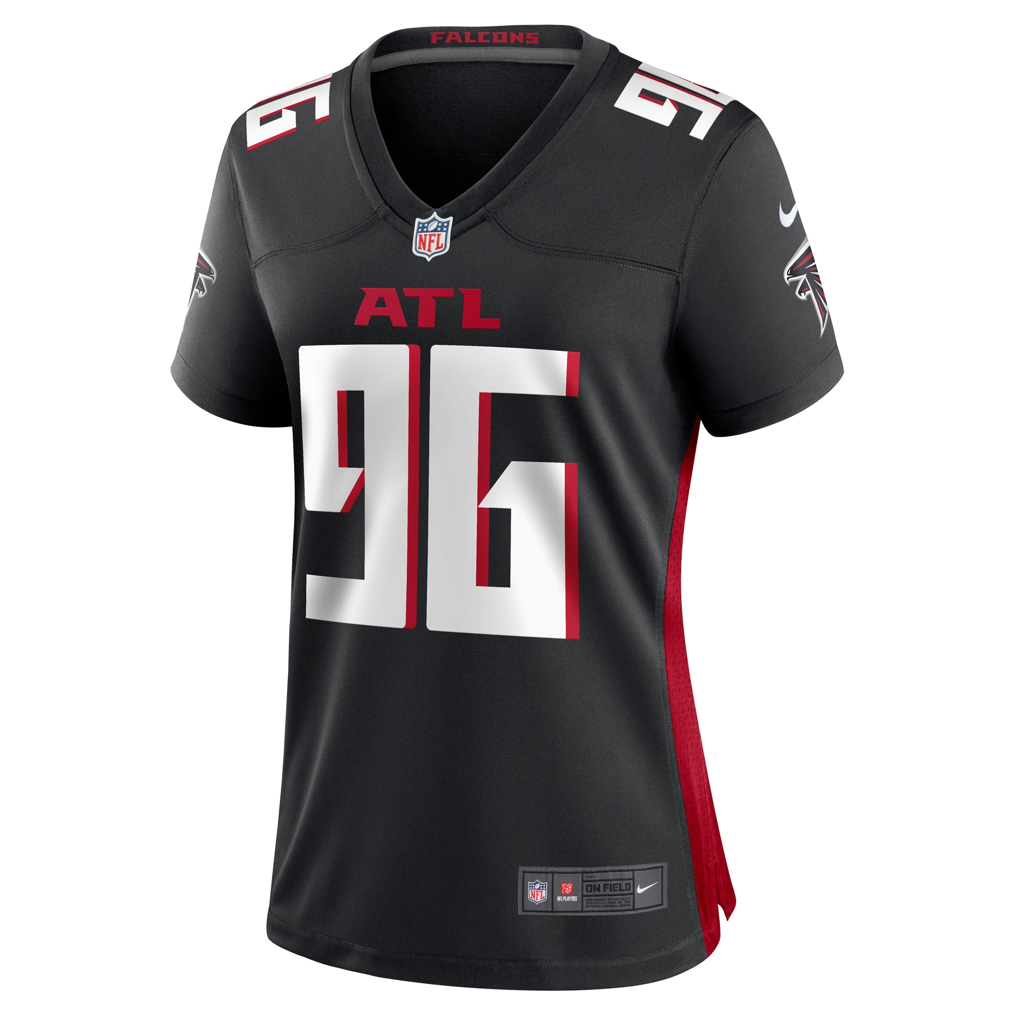 Zach Harrison Atlanta Falcons Nike Women's Team Game Jersey -  Black