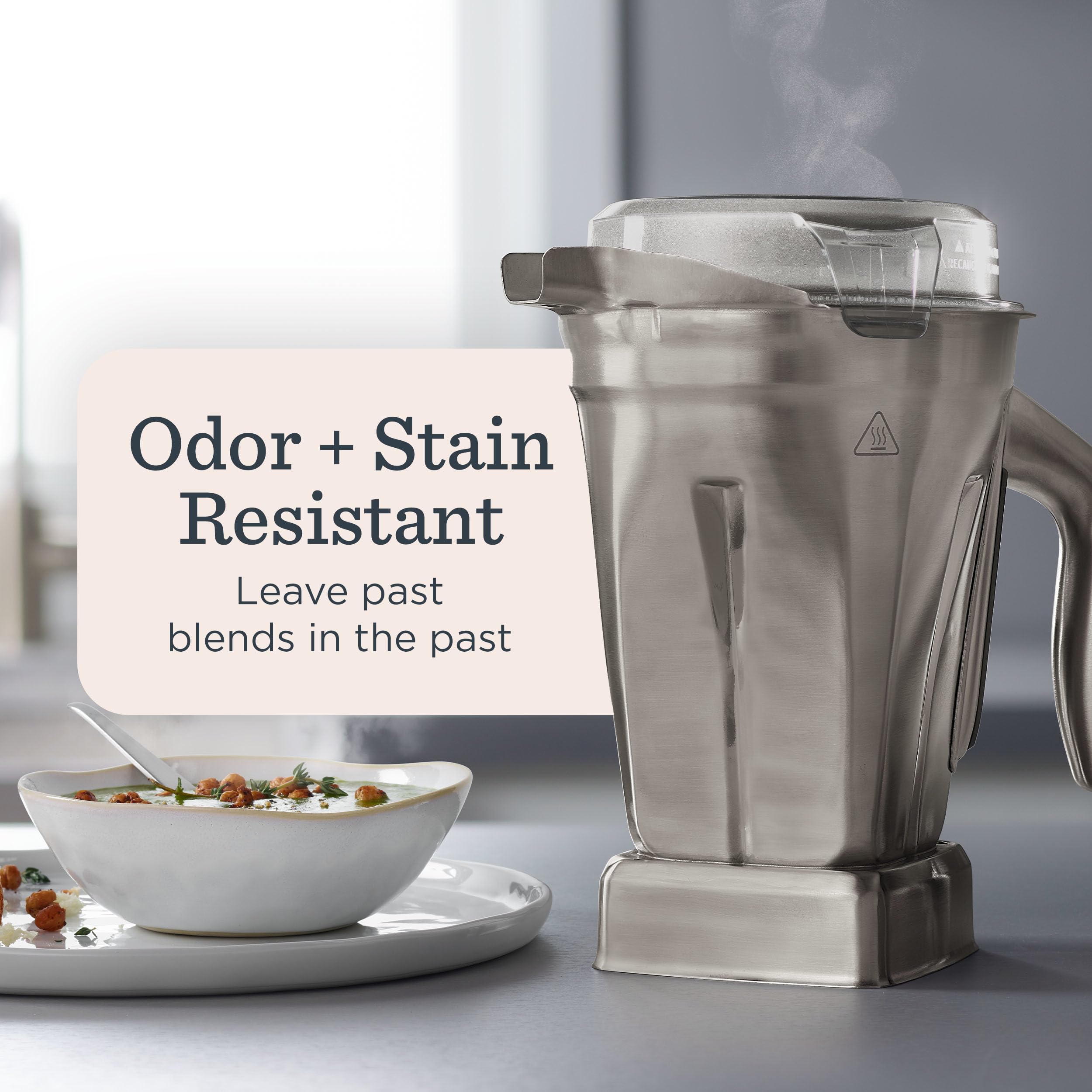VITAMIX 48-Ounce Stainless Steel Blender Container - Dishwasher Safe
