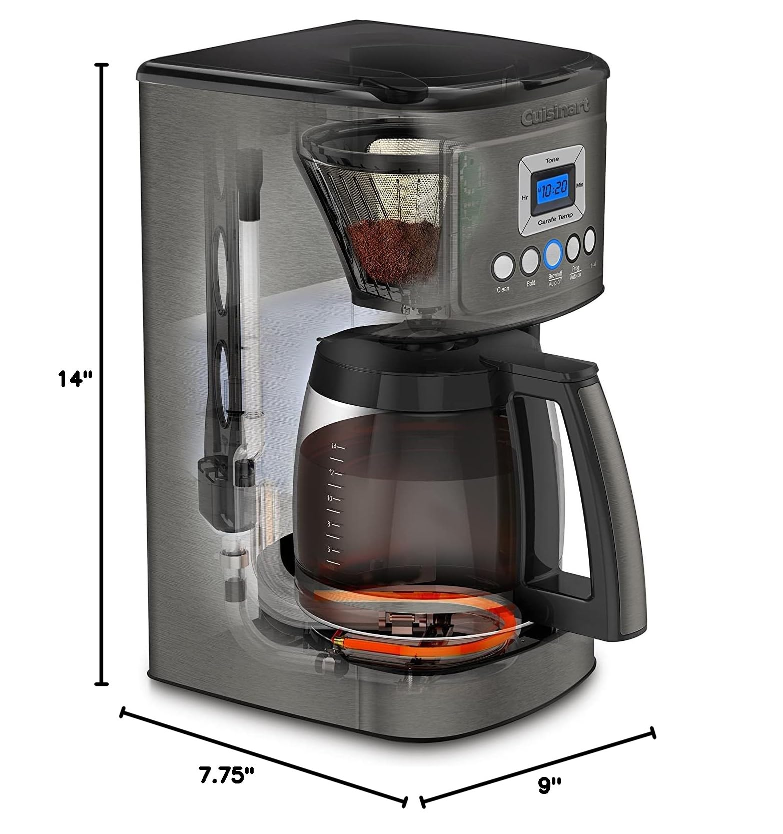 CUISINART 14-Cup Programmable Coffee Maker with Brew Strength