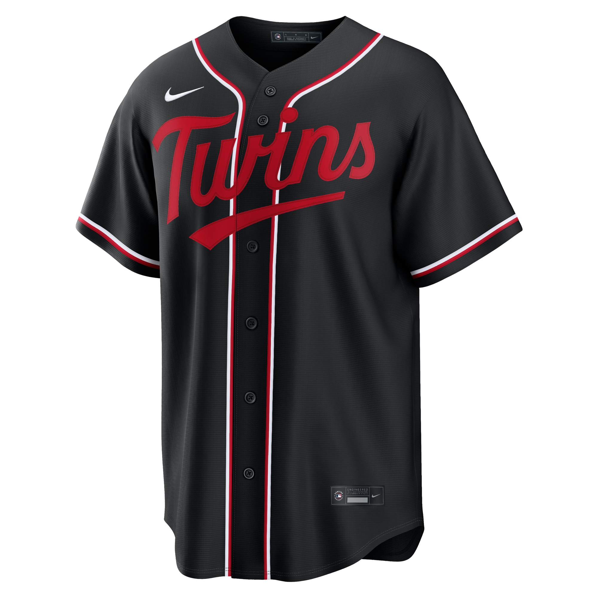Minnesota Twins Nike Fashion Replica Black Out Jersey