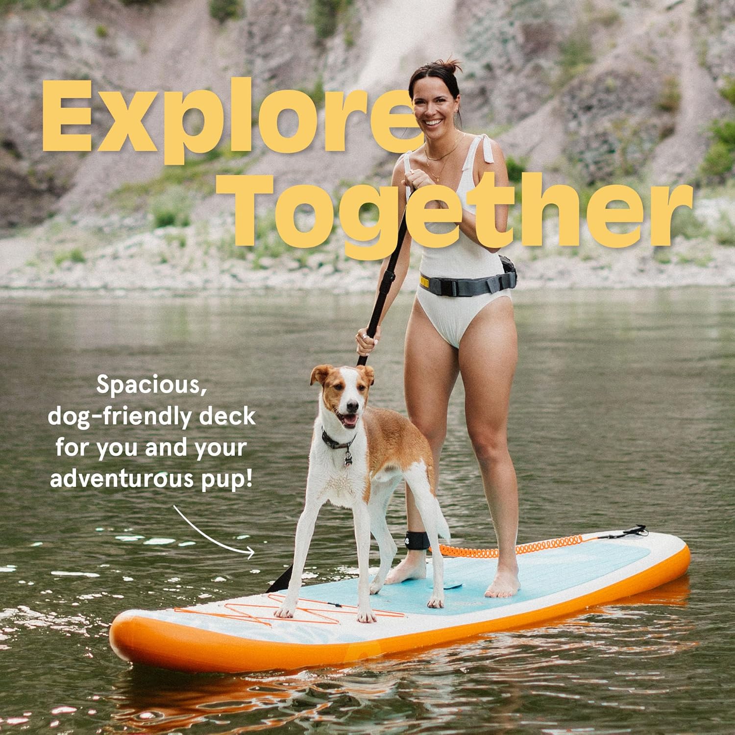 Retrospec Weekender Inflatable Stand Up Paddle Board Includes Paddle, Pump, and Accessories 10'6” Lightweight iSUP, Puncture Resistant Inflatable Paddle Board for Adults