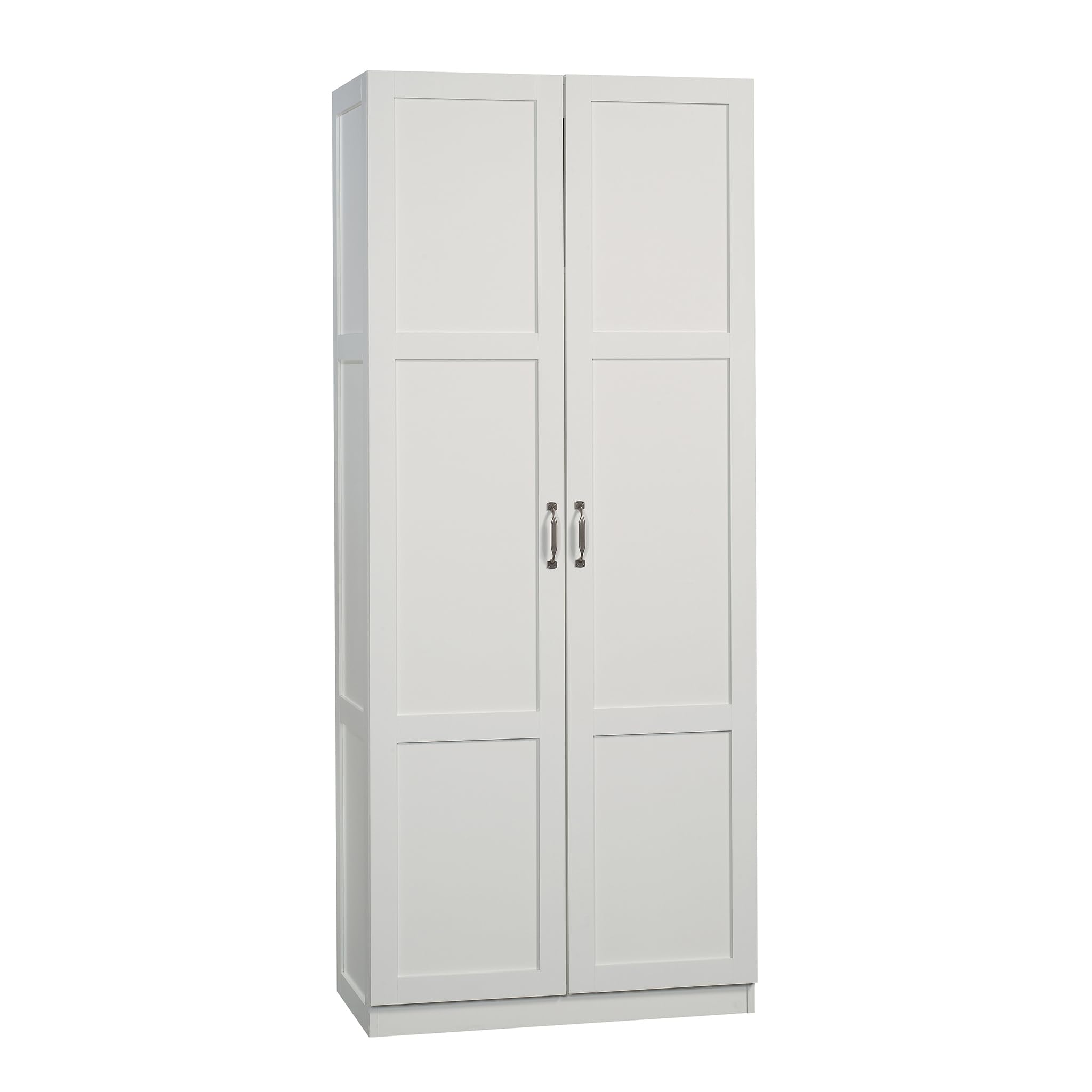 SAUDER White Finish Storage Cabinet / Pantry Cabinets