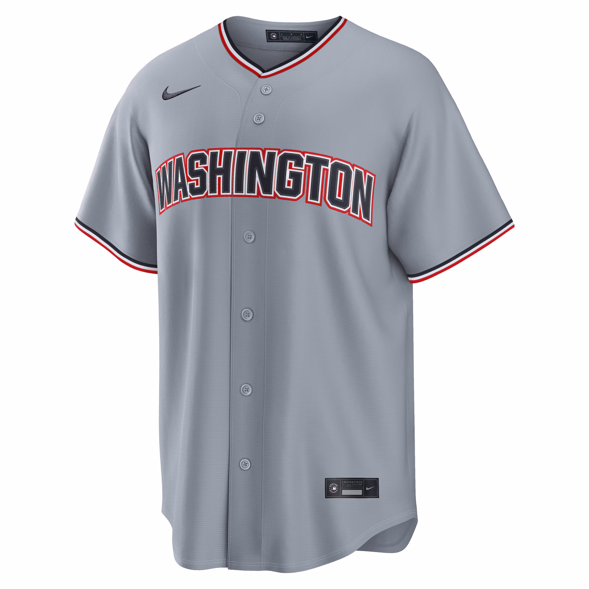 James Wood Washington Nationals Nike Road Replica Jersey - Gray