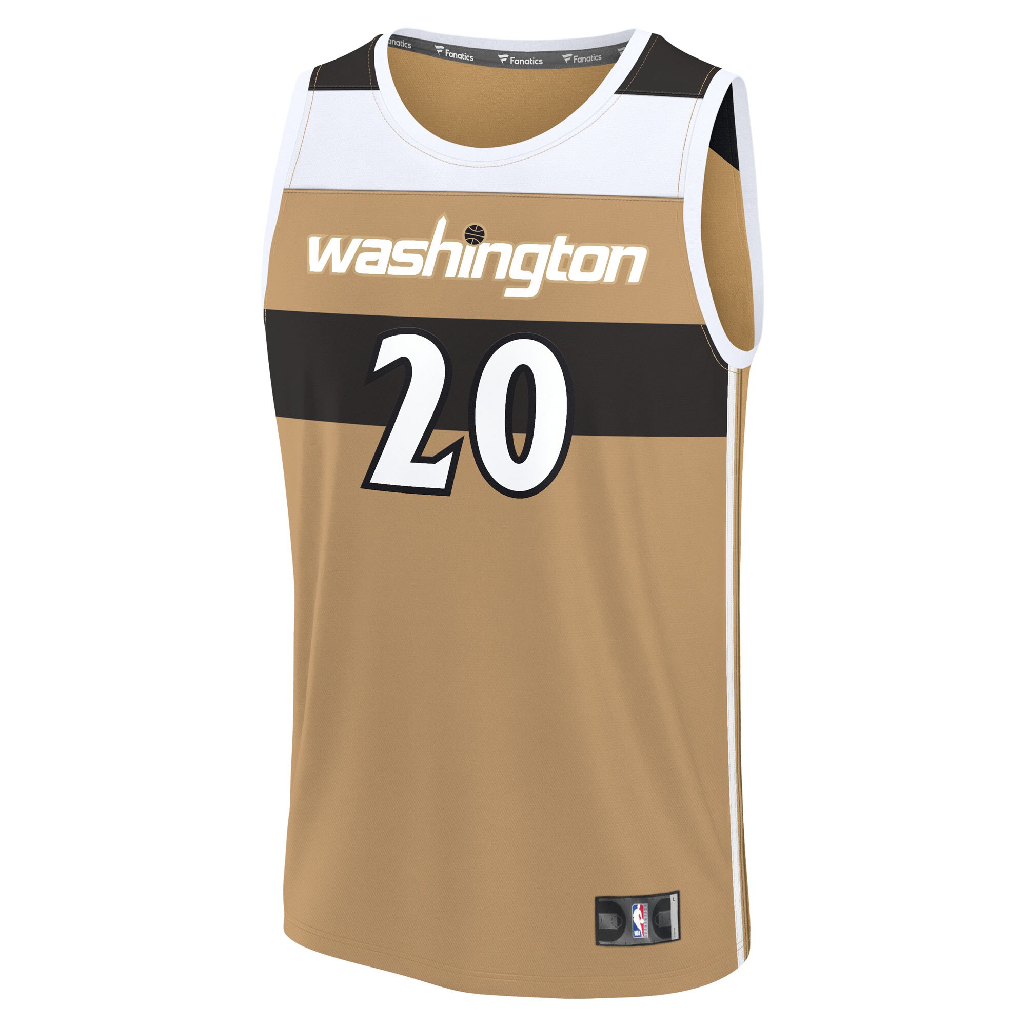 Alex Sarr Washington Wizards Fanatics 2025/26 City Edition Fast Break Jersey - Gold