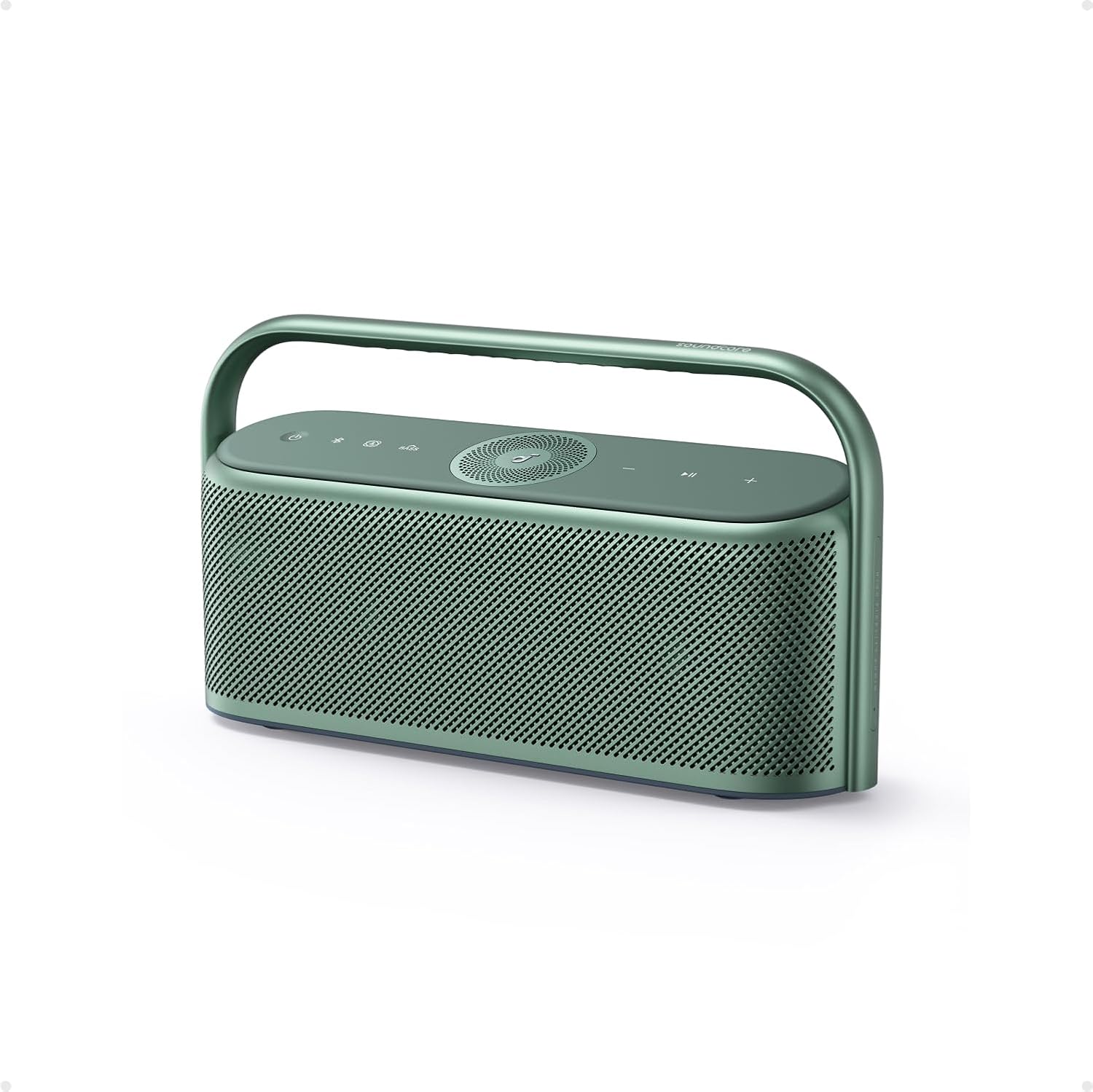 Soundcore Motion X600 by Anker Portable Bluetooth Speaker, Hi-Res Spatial Audio with Wireless 50W Sound, IPX7 Waterproof, Pro EQ, AUX-in, Speaker for Home, Office, Backyard and Bathroom Use (Green)