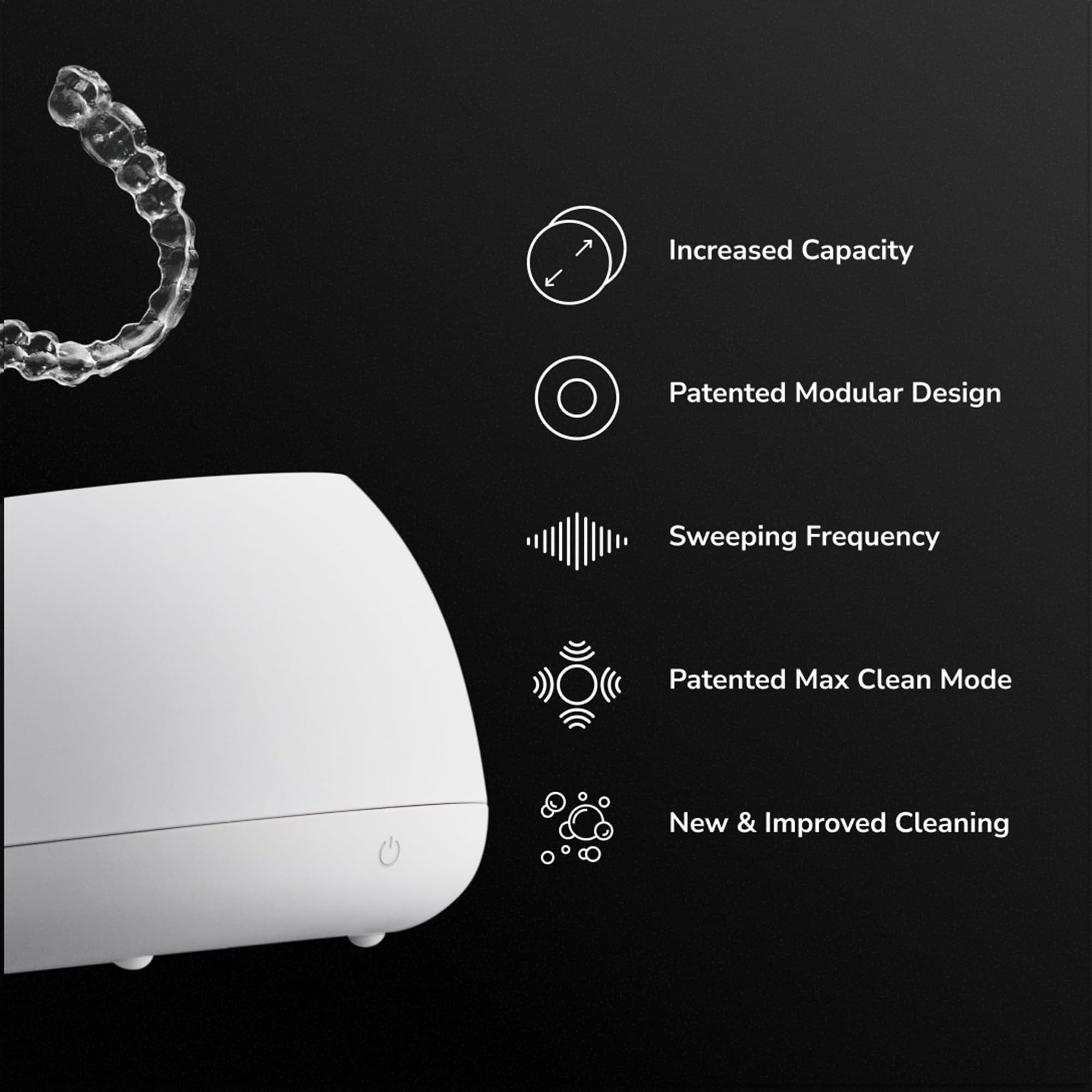 ZIMA DENTAL Pod PRO: Ultrasonic Retainer & Aligner Cleaner
