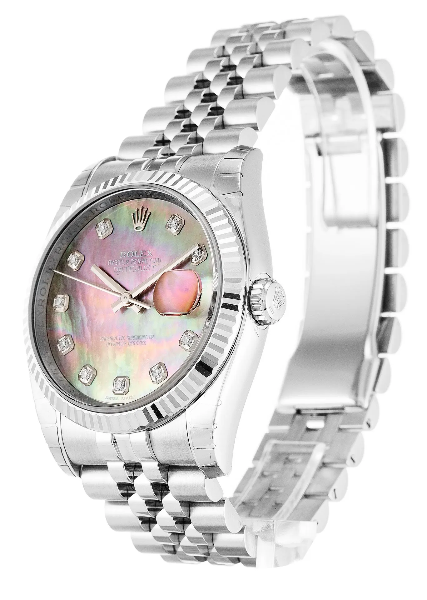 Datejust Pearl Black-Diamond Dial 116234
