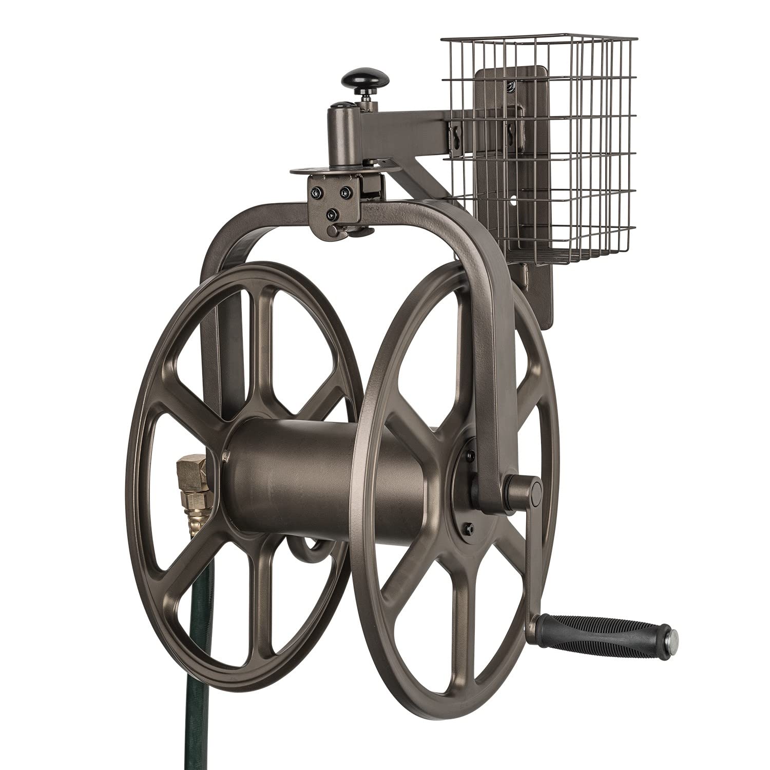 LIBERTY GARDEN 712 Single Arm Multi-Directional Garden Hose Reel