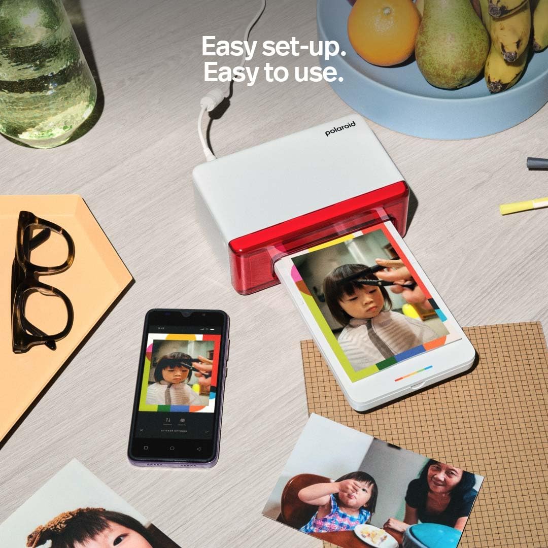 Polaroid Hi-Print Bluetooth 4x6 Photo Printer + Photo Paper Bundle (80 Sheets Included) (6552)