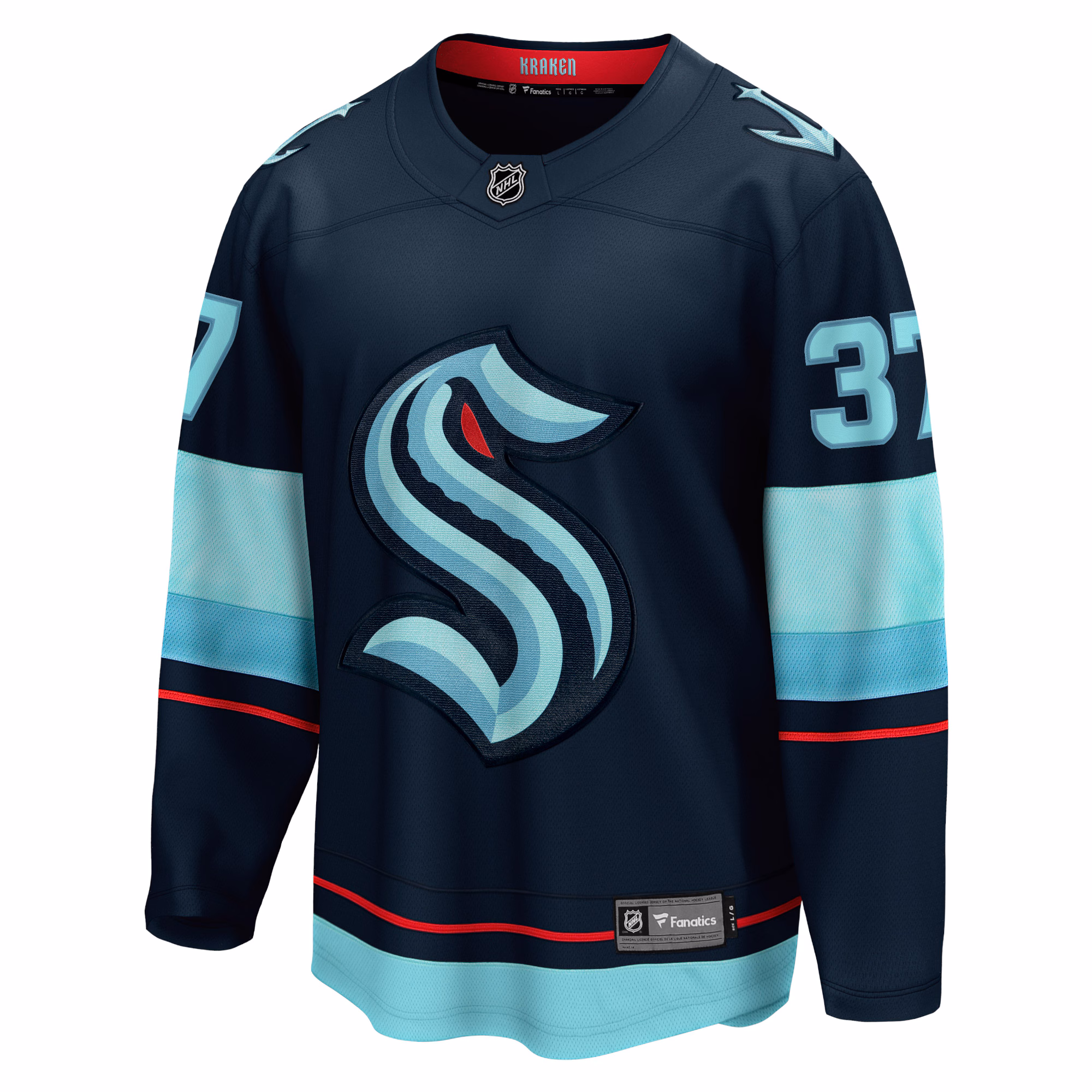 Yanni Gourde Seattle Kraken Fanatics Home Breakaway Player Jersey - Deep Sea Blue