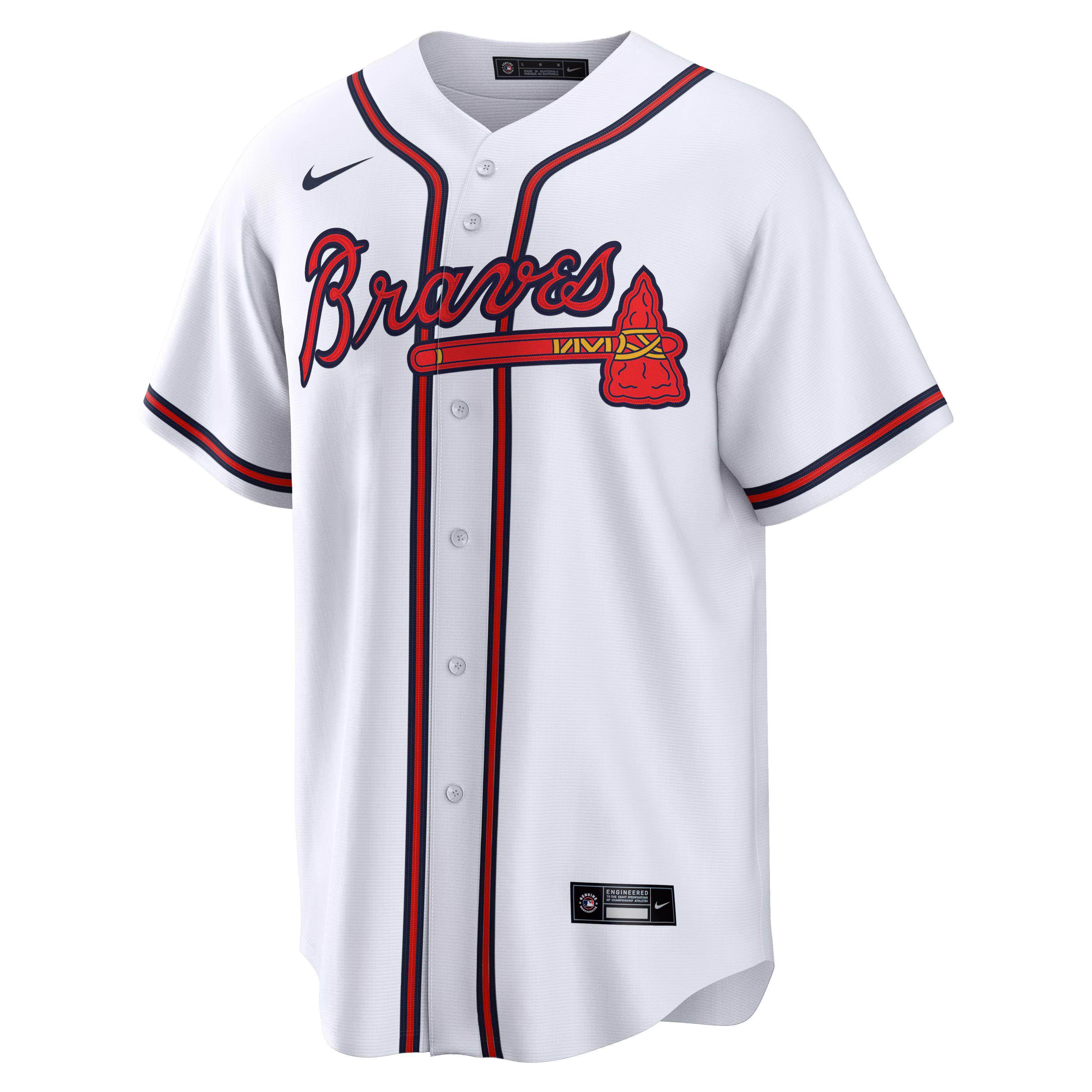 Atlanta Braves Nike Home Big & Tall Replica Jersey - White