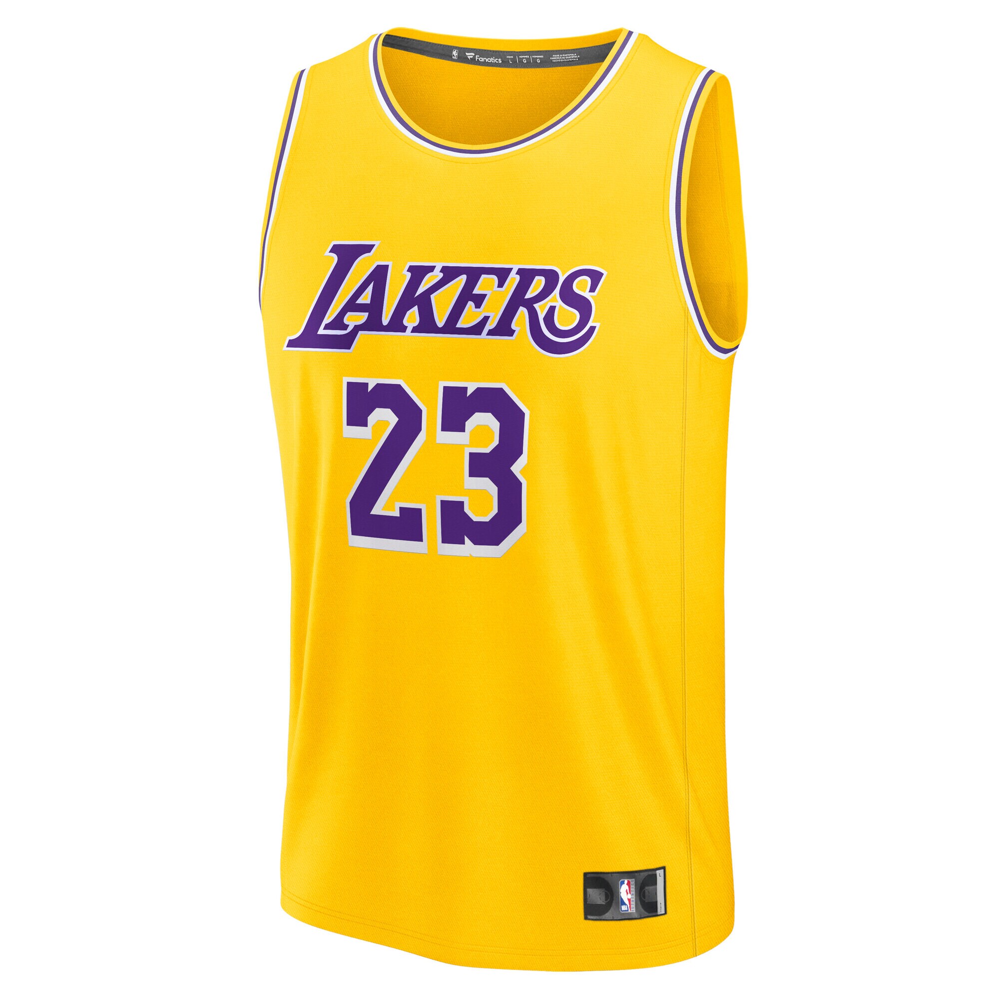 LeBron James Los Angeles Lakers Fanatics Youth Fast Break Replica Player Jersey - Icon Edition - Gold