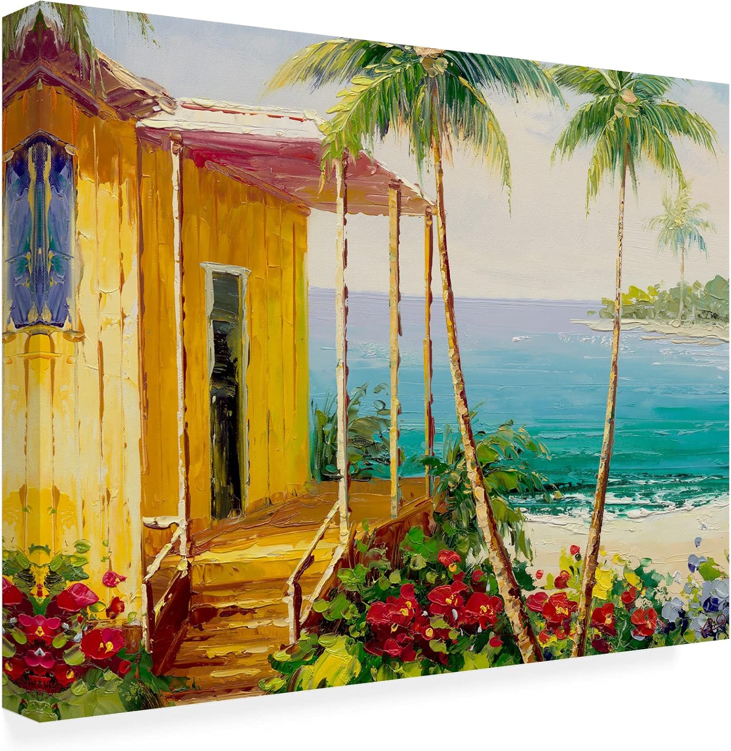 Trademark Fine Art ' Key West Villa ' Outdoor Canvas by Rio