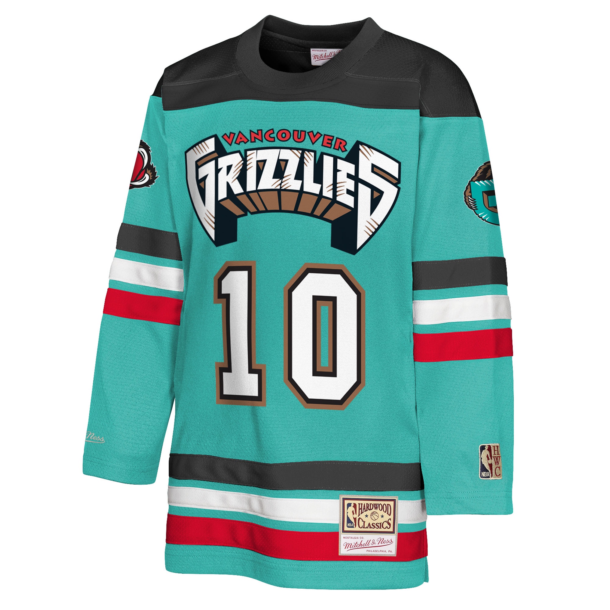 Mike Bibby Memphis Grizzlies Mitchell & Ness Youth Maxxed Out 2.0 Fashion Hockey Jersey - Turquoise