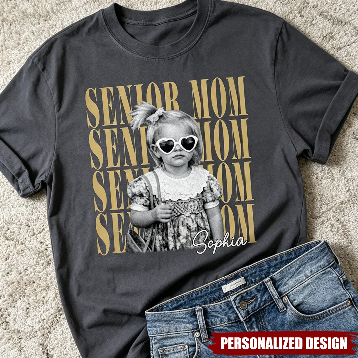 Vintage Photo And Year Senior - Personalized Shirt