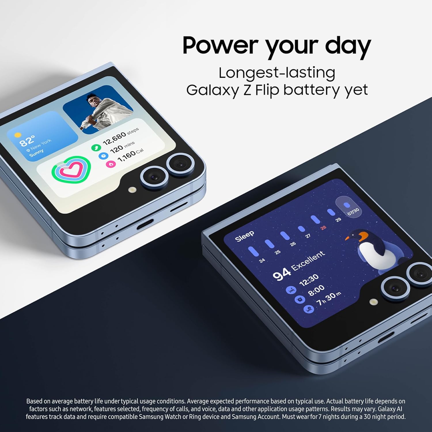Samsung Galaxy Z Flip 6, 256GB, Mint - Locked to AT&T (Renewed)