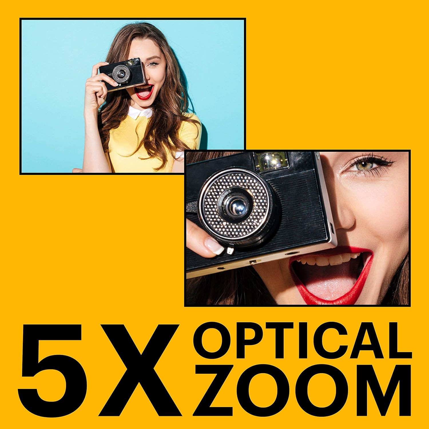 Kodak PIXPRO FZ55-RD 16MP Digital Camera 5X Optical Zoom 28mm Wide Angle 1080P Full HD Video 2.7