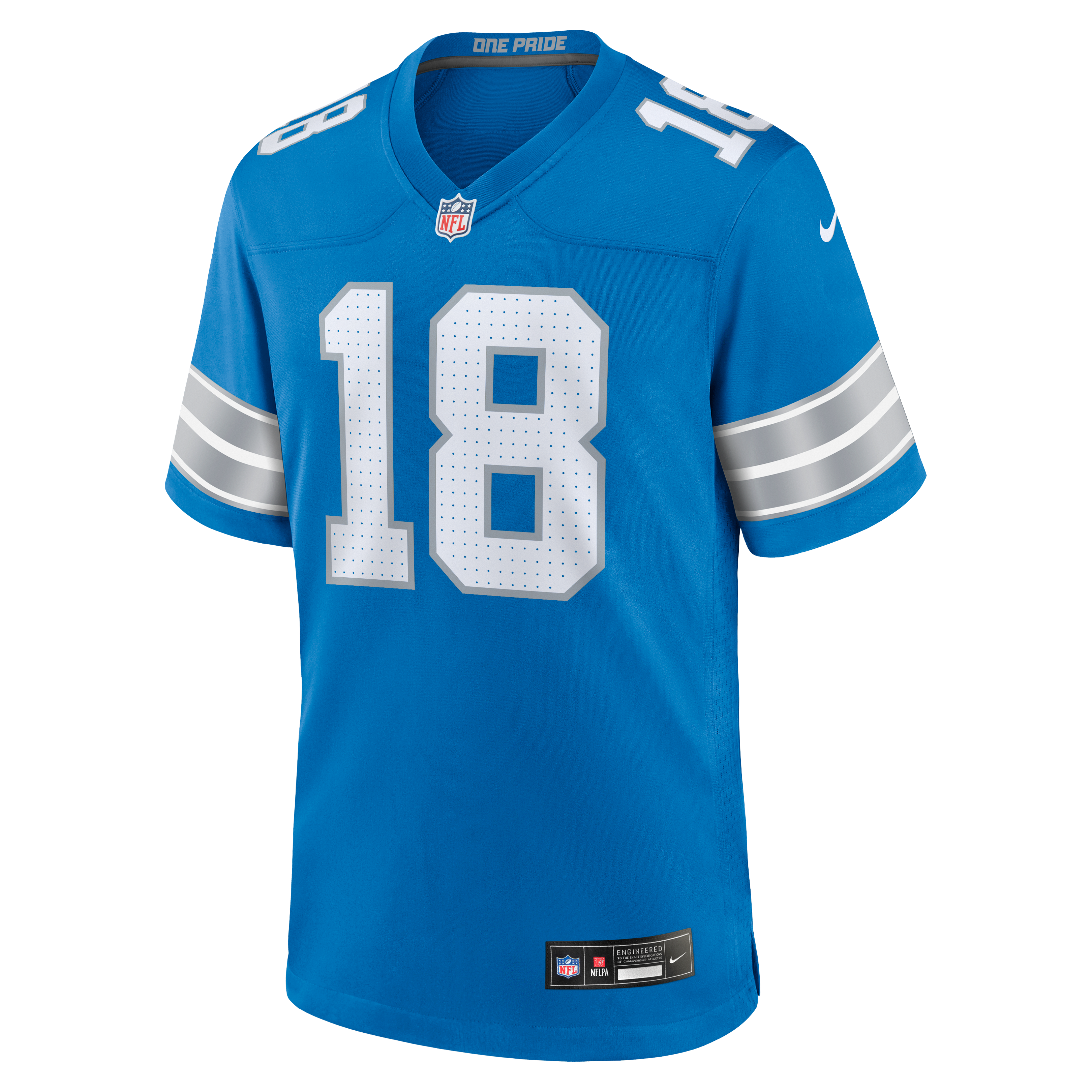 Isaac TeSlaa Detroit Lions Nike Game Player Jersey - Blue