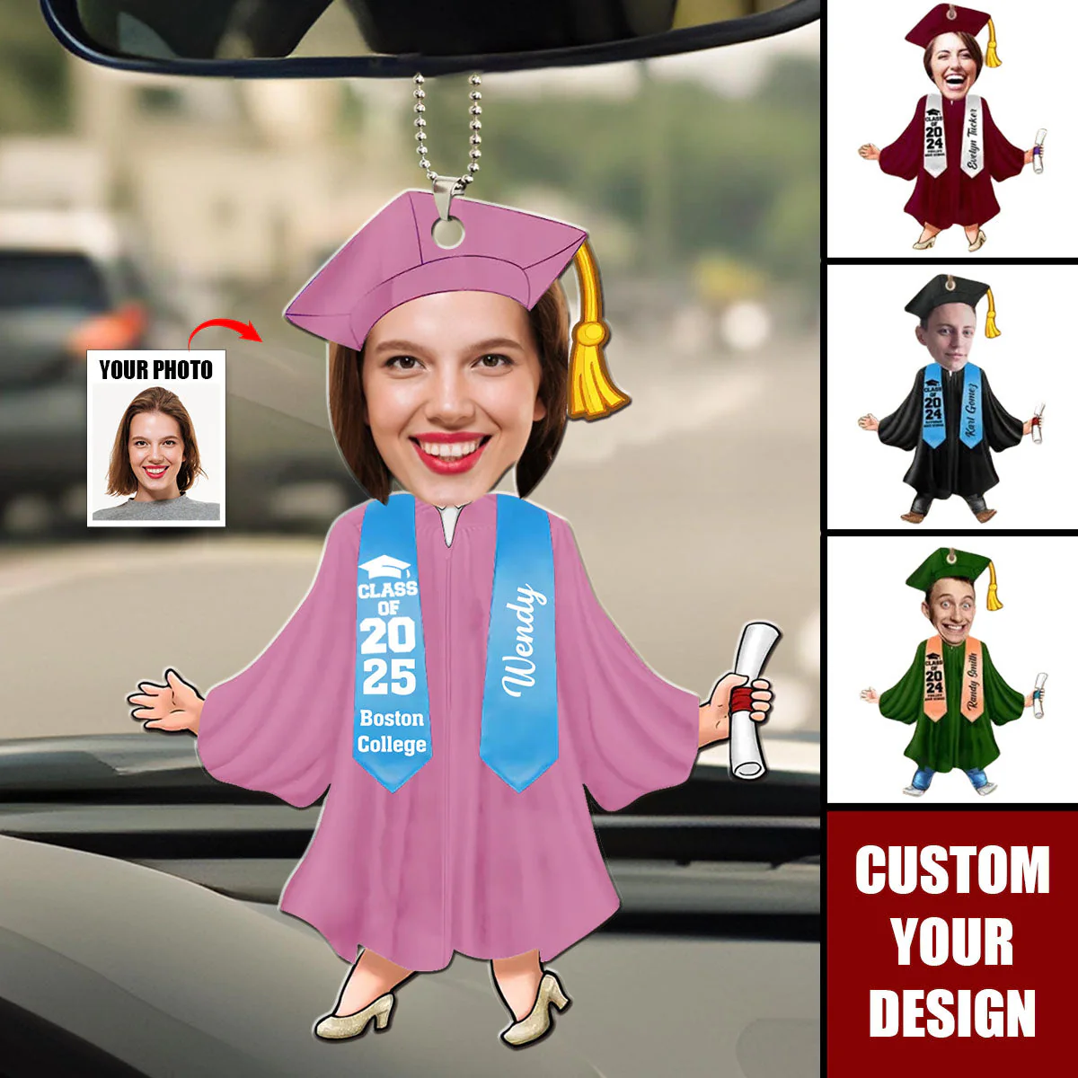 Custom Photo Graduation Gift - Personalized Ornament