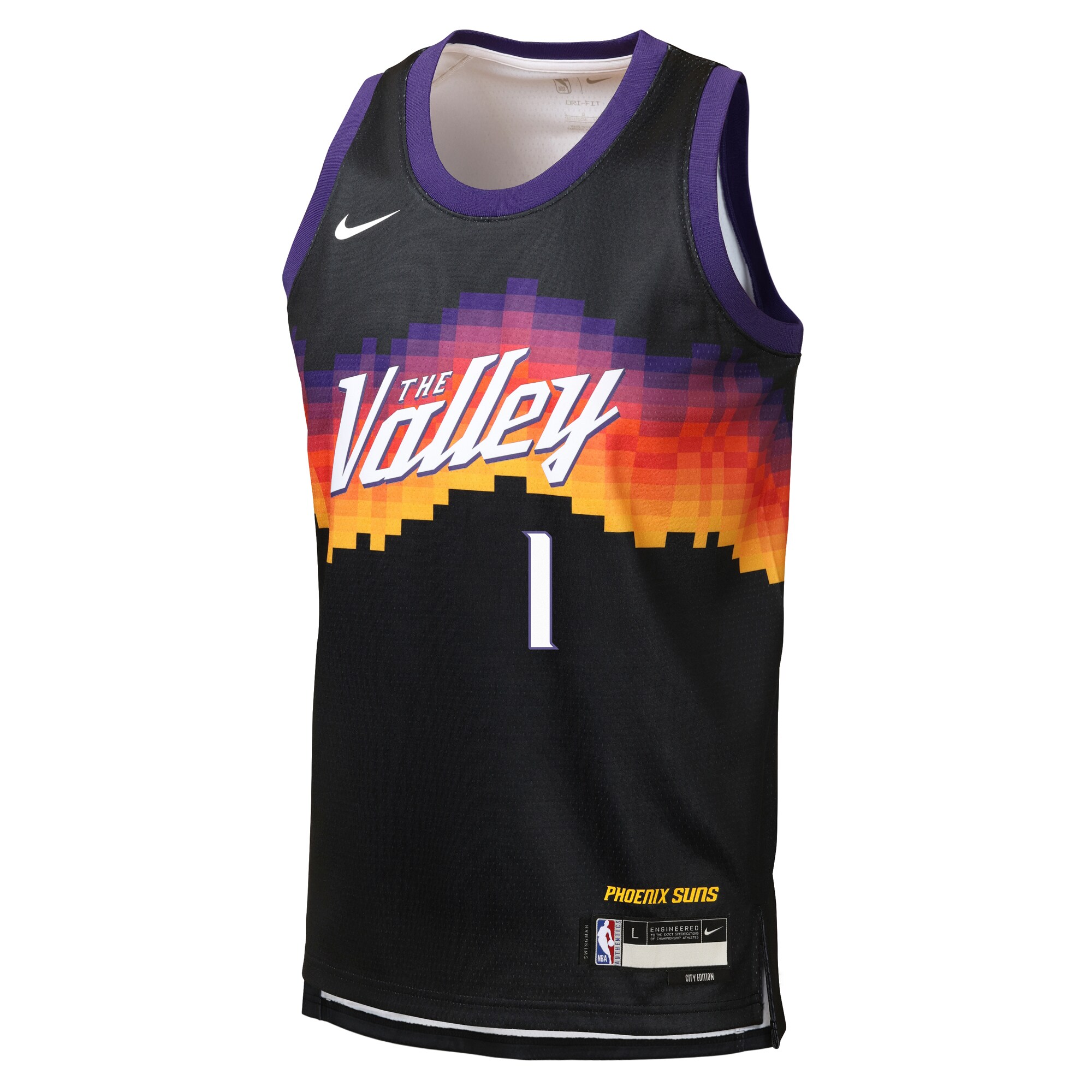 Devin Booker Phoenix Suns Nike Youth 2025/26 City Edition Swingman Jersey - Black