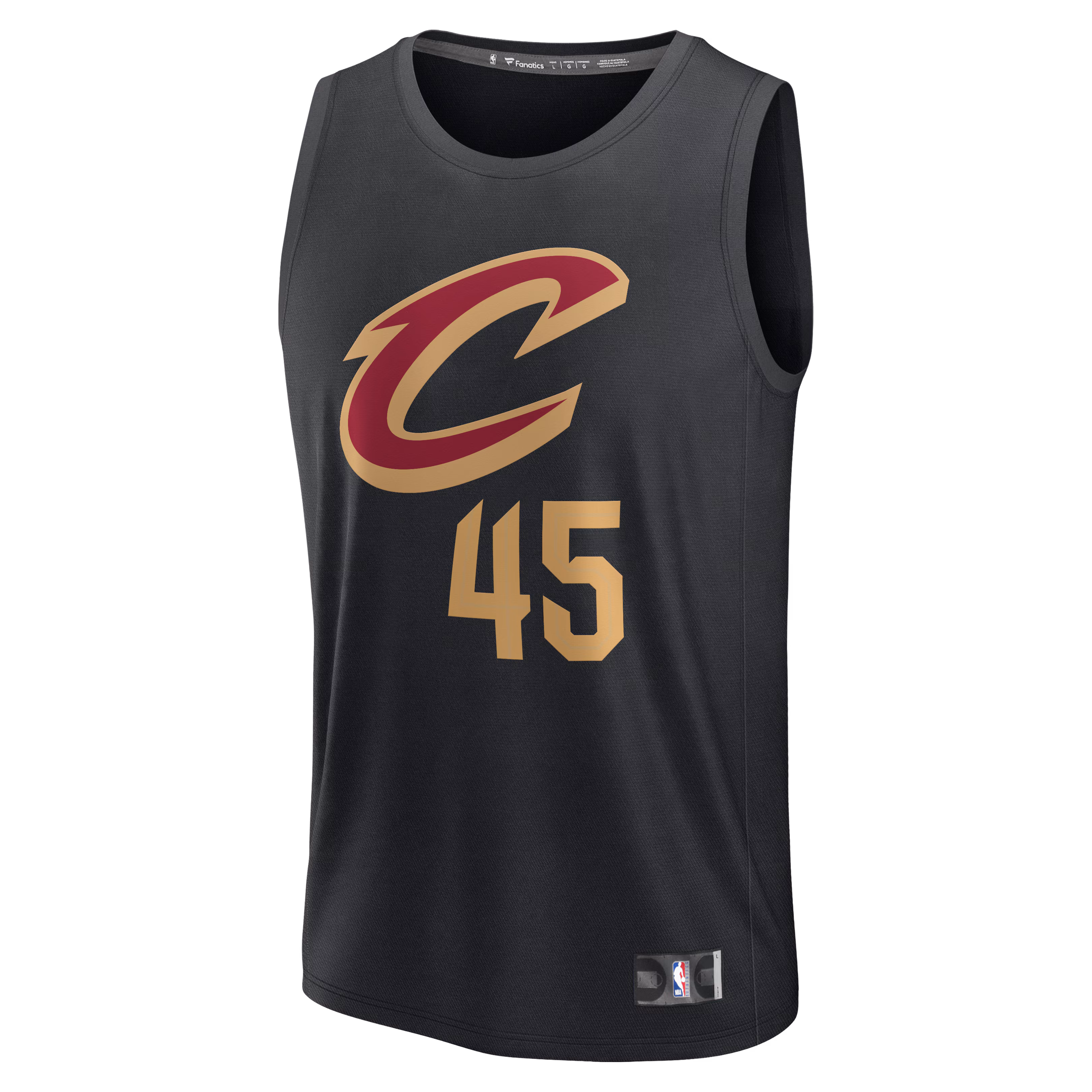 Donovan Mitchell Cleveland Cavaliers Fanatics Youth Fast Break Replica Jersey - Black - Statement Edition