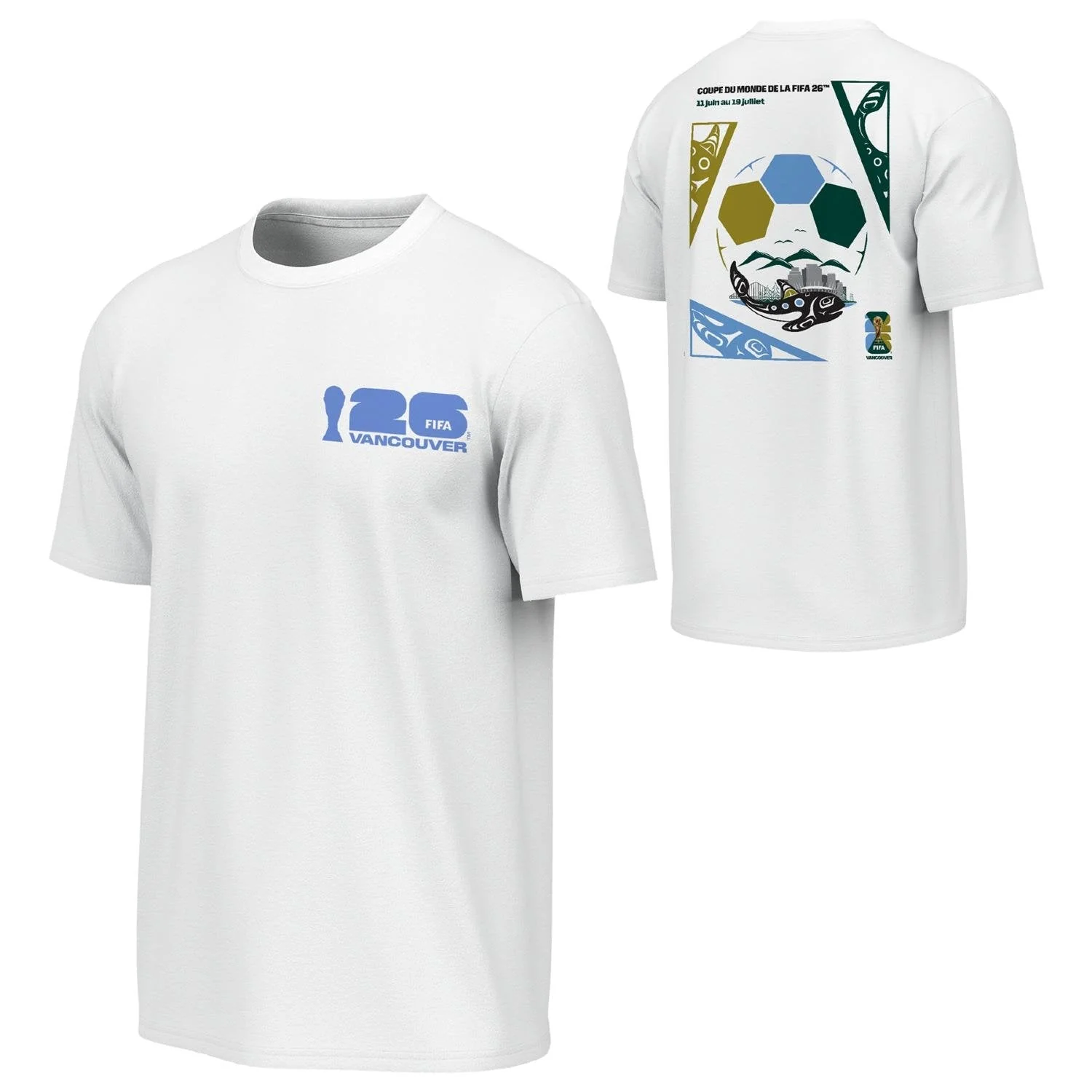 FIFA World Cup 2026™ Vancouver Poster White T-Shirt FRE - Unisex