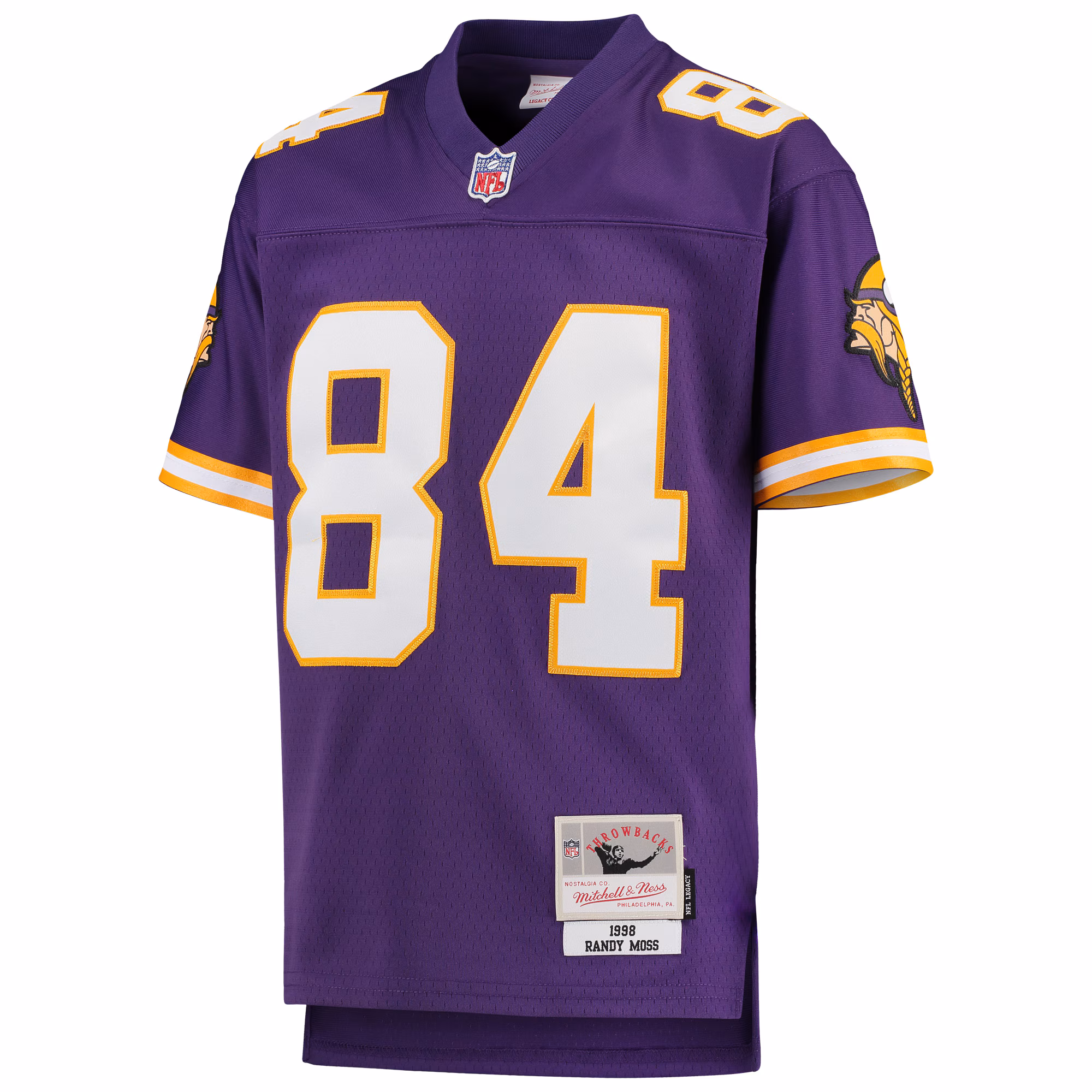 Randy Moss Minnesota Vikings Mitchell & Ness Youth 1998 Legacy Retired Player Jersey - Purple
