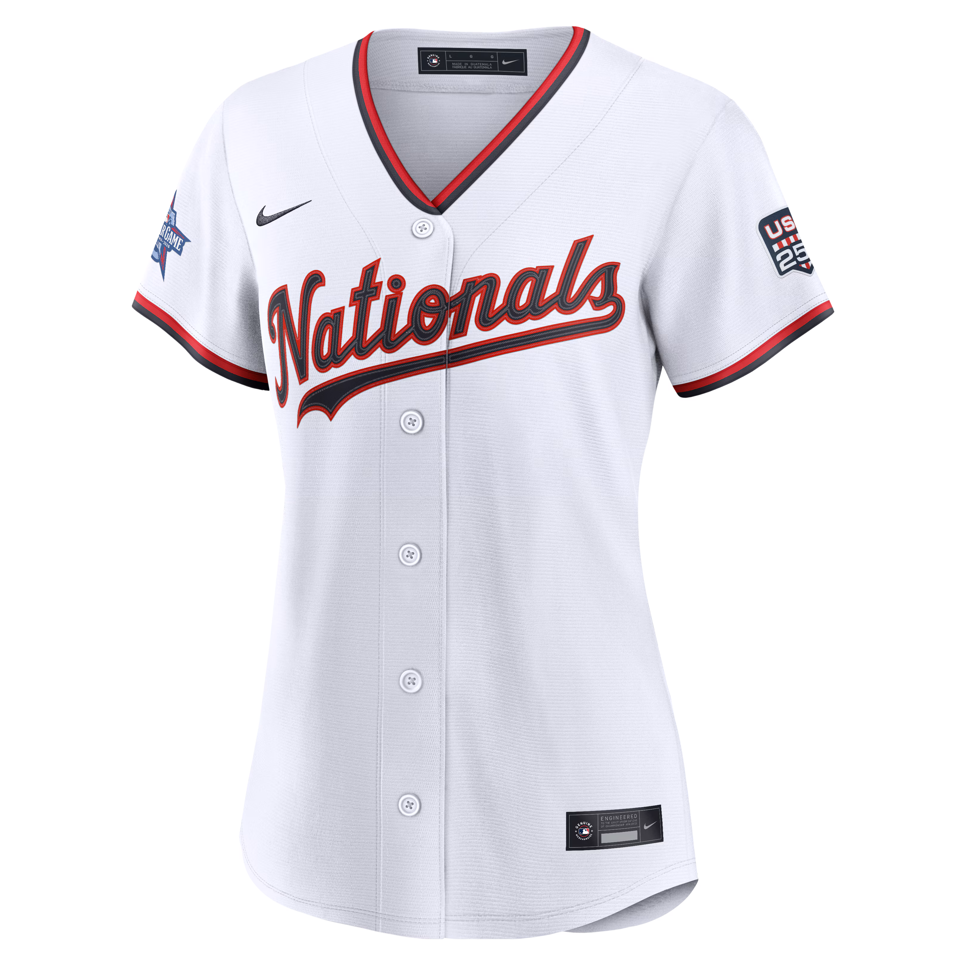2026 All-Star Game Women's Washington Nationals James Wood Nike White Replica Jersey