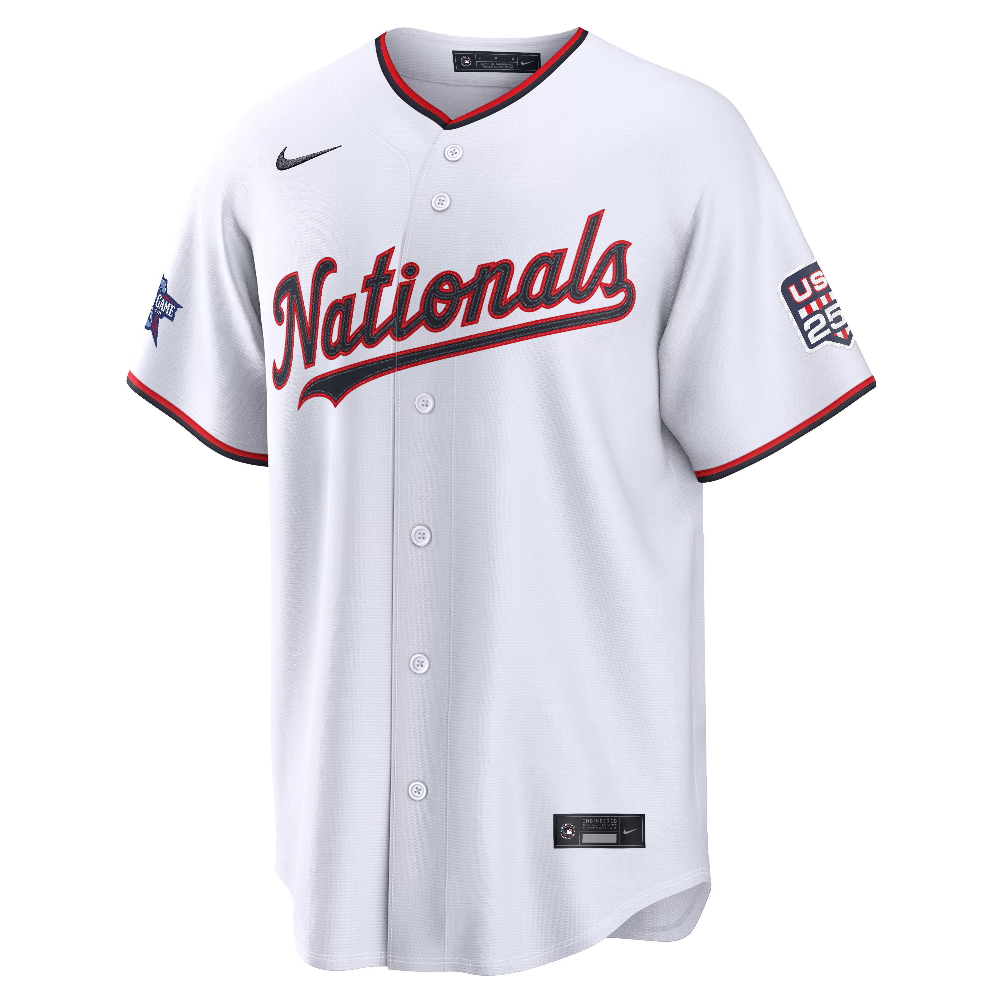 2026 All-Star Edition Stars & Stripes Washington Nationals CJ Abrams Nike White Stadium Jersey