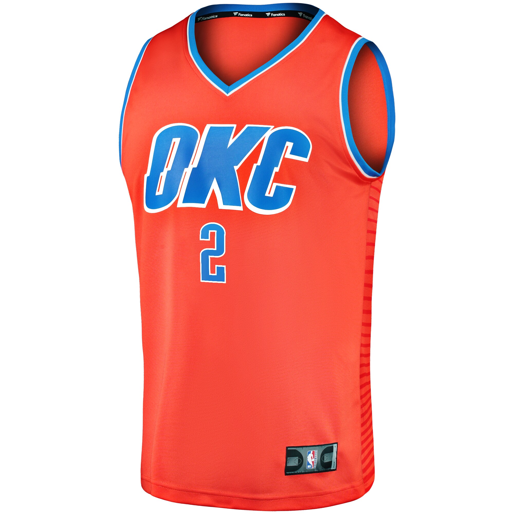 Shai Gilgeous-Alexander Oklahoma City Thunder Fanatics Fast Break Player Jersey - Statement Edition - Orange